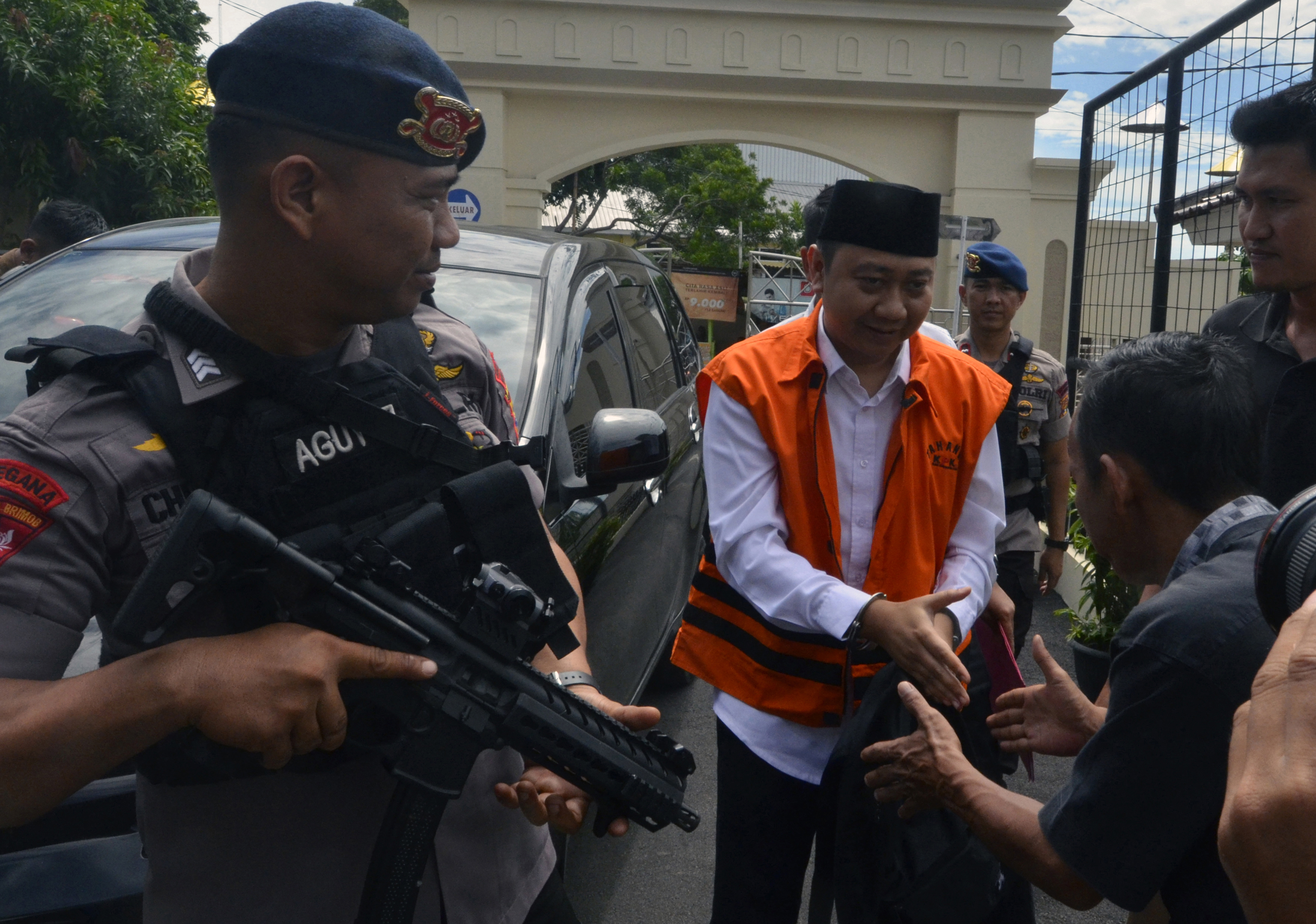 Eks Bupati Lampung Utara Agung Ilmu Mangkunegara yang terjerat kasus suap fee proyek infrastruktur di Lampung.