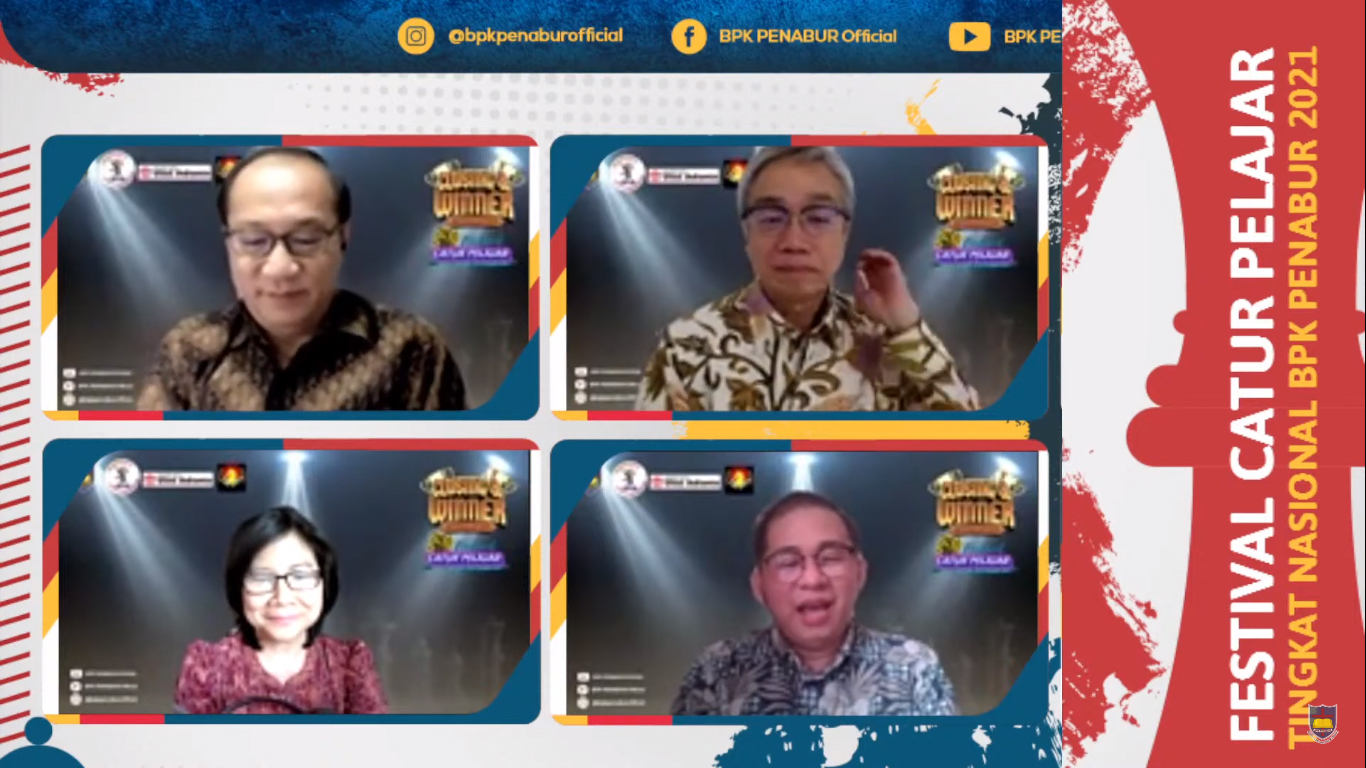 Penutupan dan Pengumuman Pemenang Festival Catur Tingkat Pelajar BPK Penabur 2021, Sabtu (28/8).