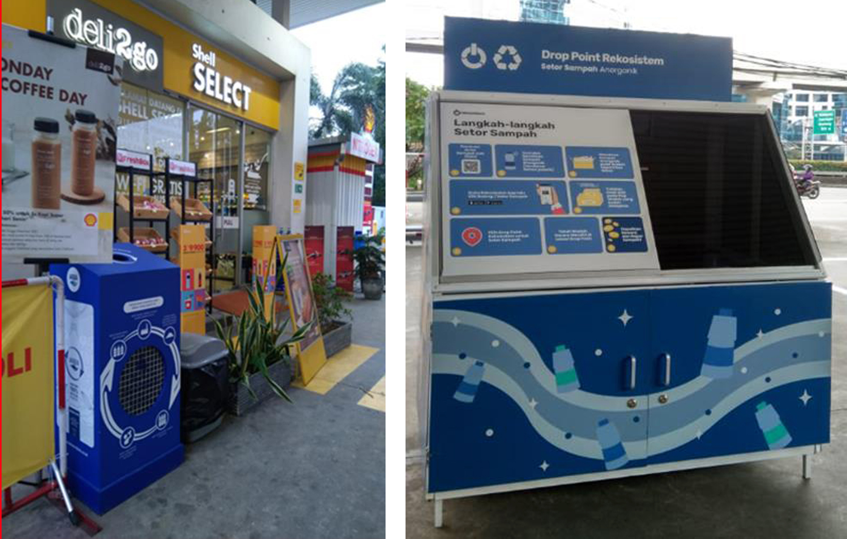 SPBU Shell Sediakan Kotak Sampah Botol Plastik