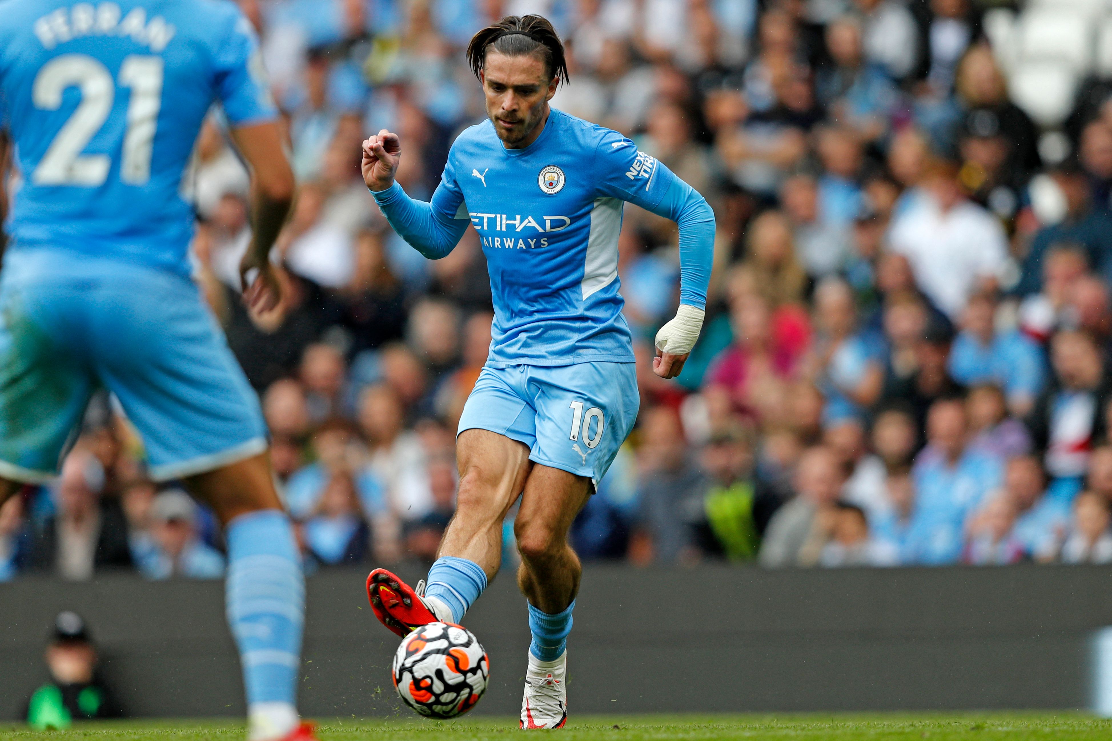 Gelandang Manchester City Jack Grealish