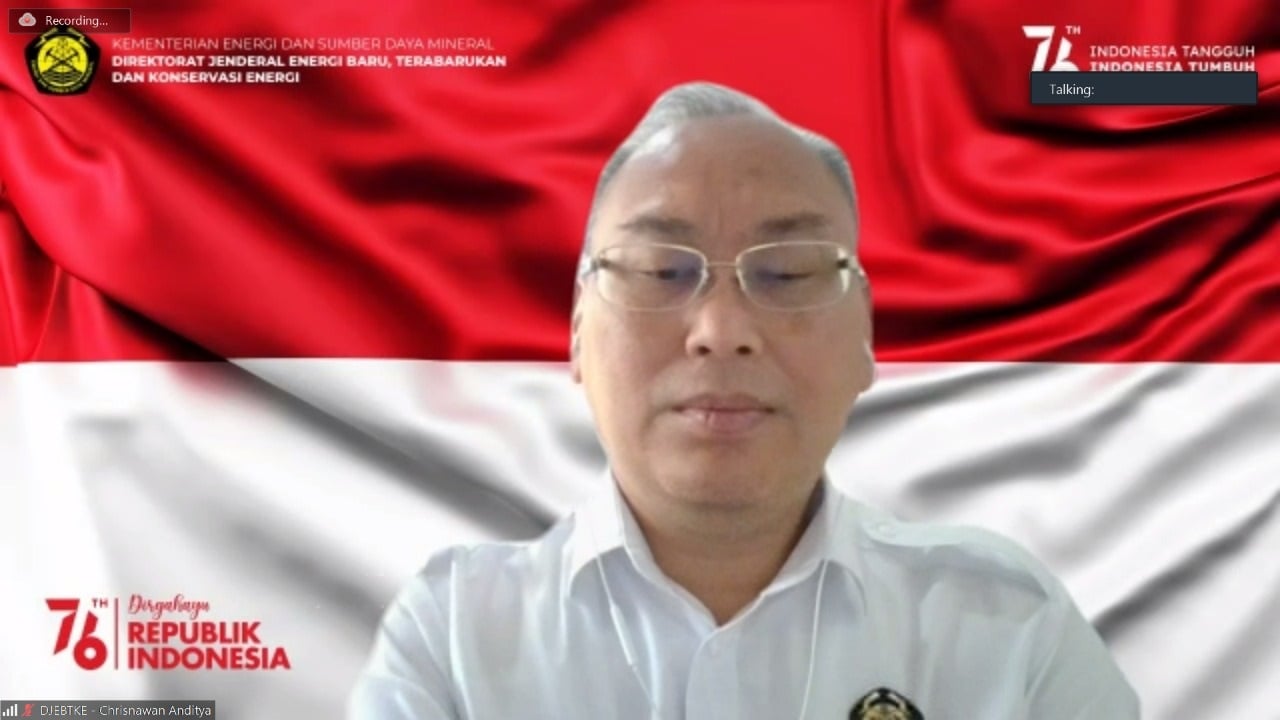 Direktur Aneka Energi Baru dan Energi Terbarukan Ditjen EBTKE Kementerian ESDM Chrisnawan Aditya.