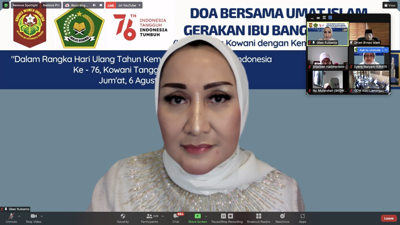 Ketua Umum Kowani Giwo Rubianto Wiyogo 