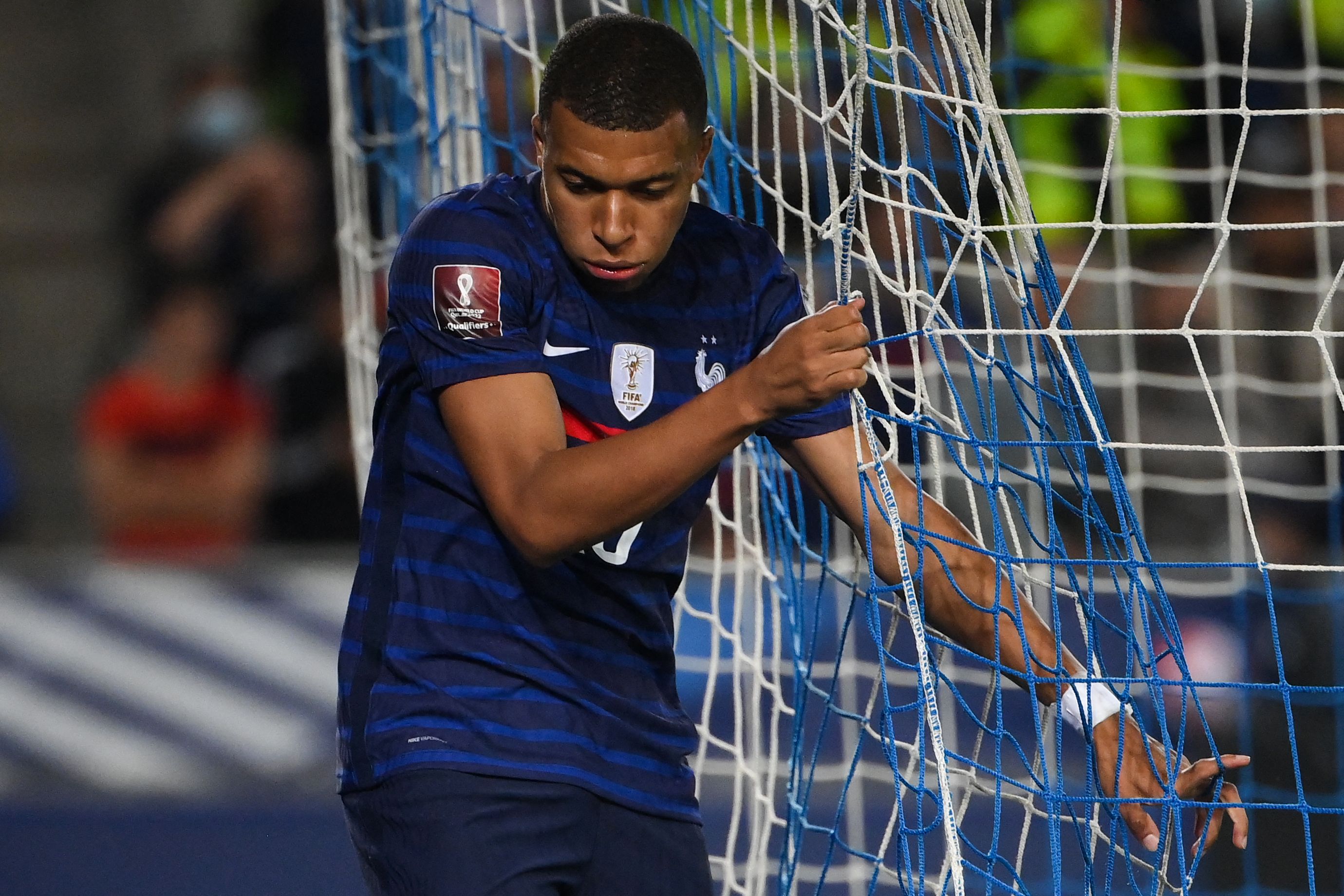 Penyerang Prancis Kylian Mbappe