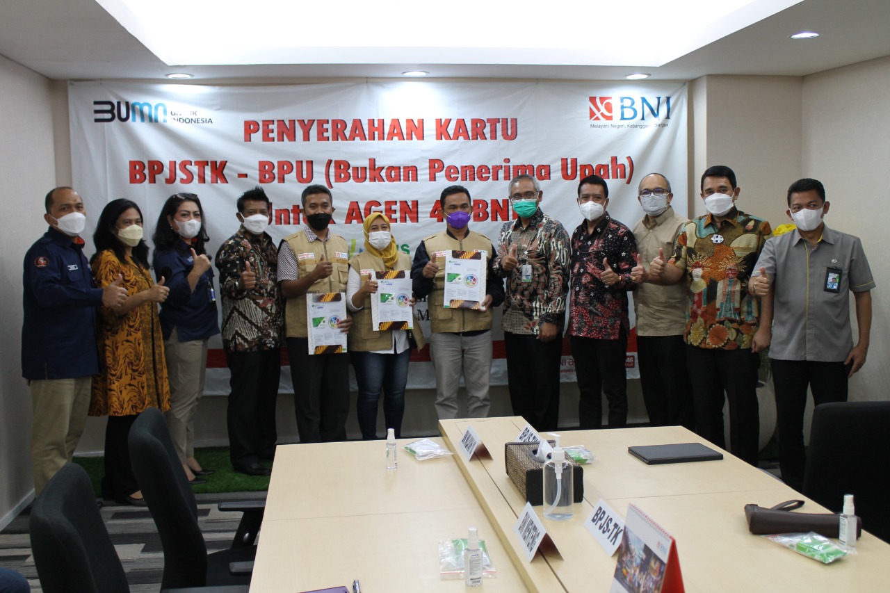Sekitar 140 agen BNI 46 atau Agen 46 resmi didaftarkan menjadi peserta program BPJAMSOSTEK.