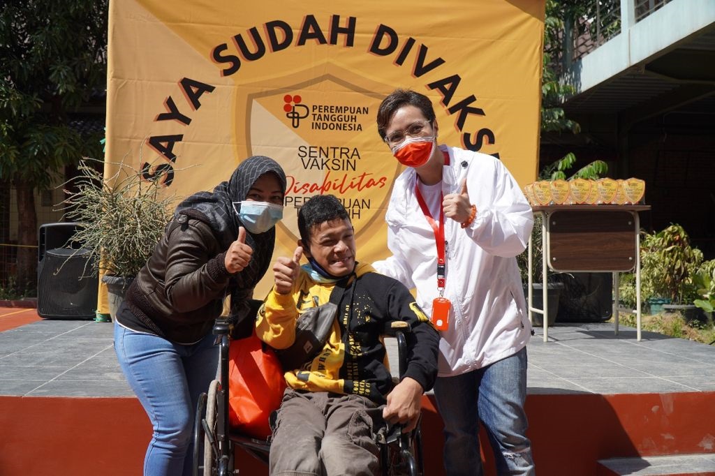 Yayasan Perempuan Tangguh Indonesia berikan vaksinasi bagi penyandang disabilitas