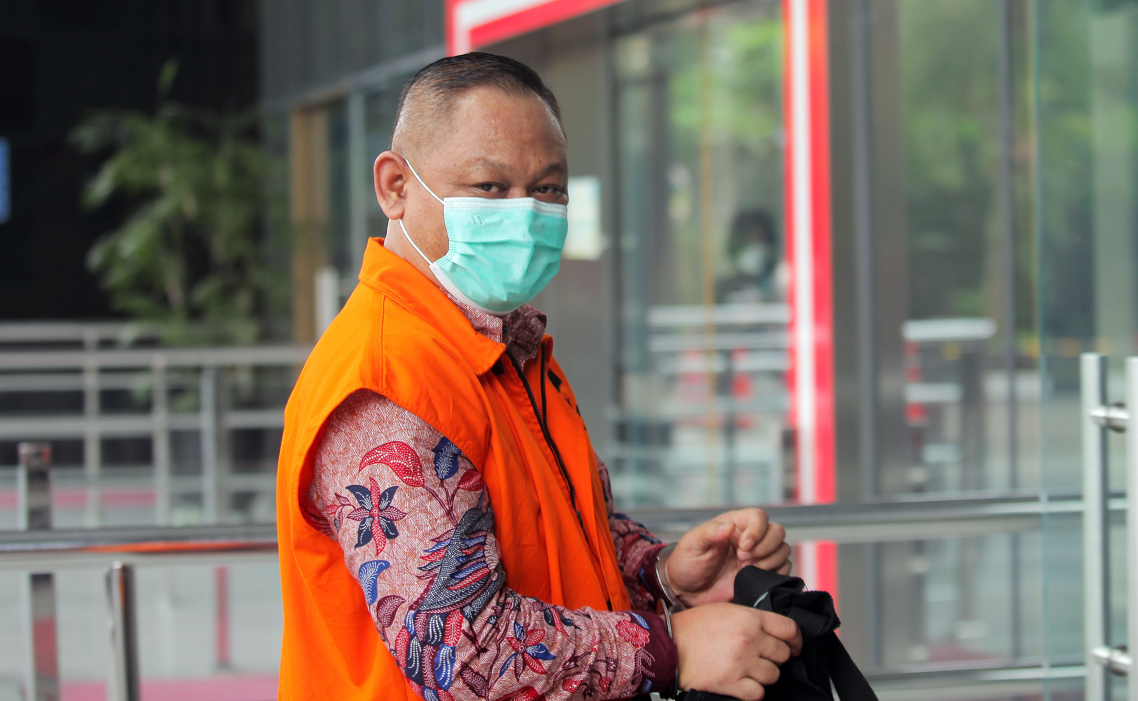 Terdakwa kasus korupsi Bansos Kemensos Matheus Joko Santoso