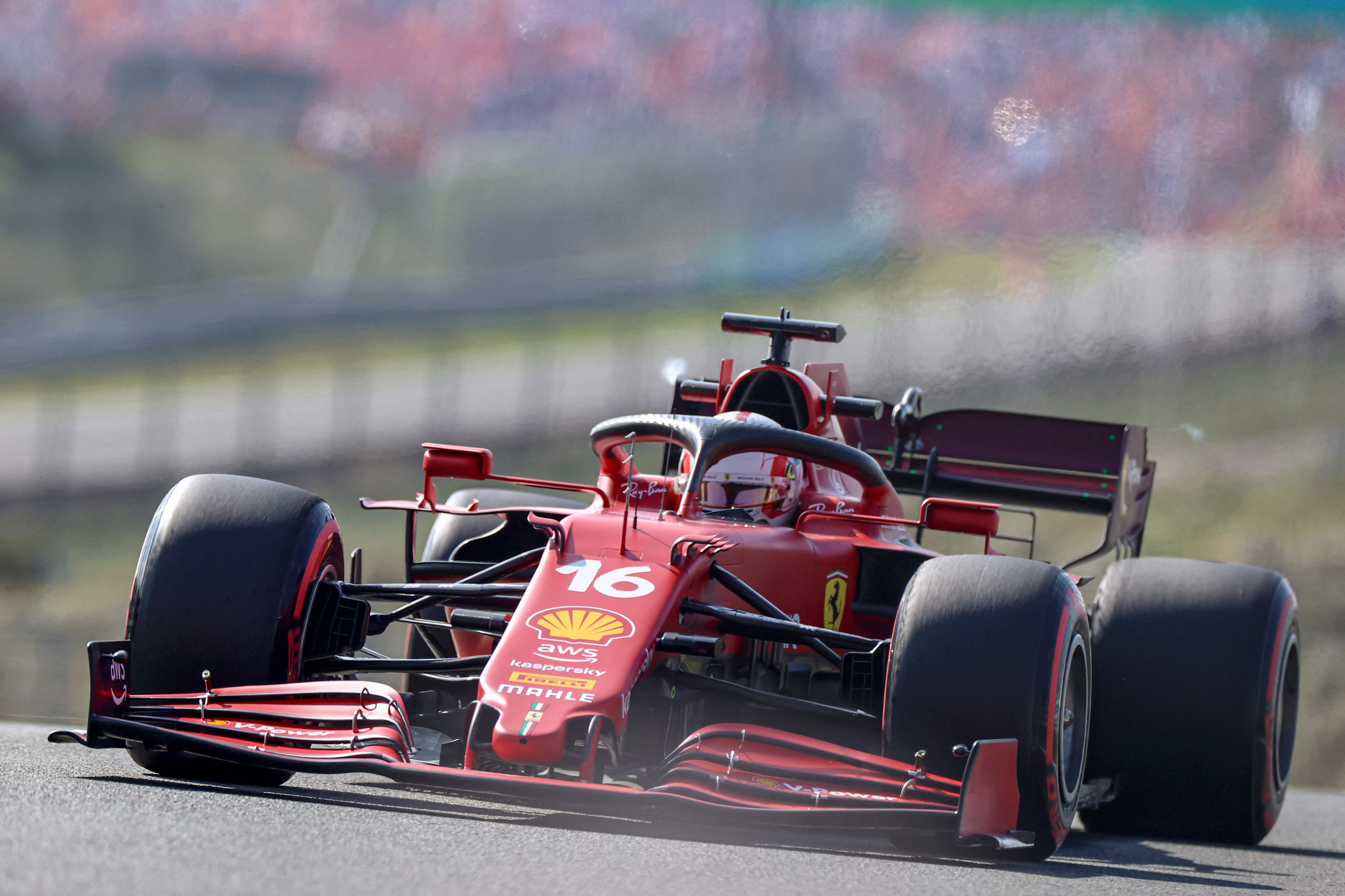 Pembalap Ferrari Charles Leclerc