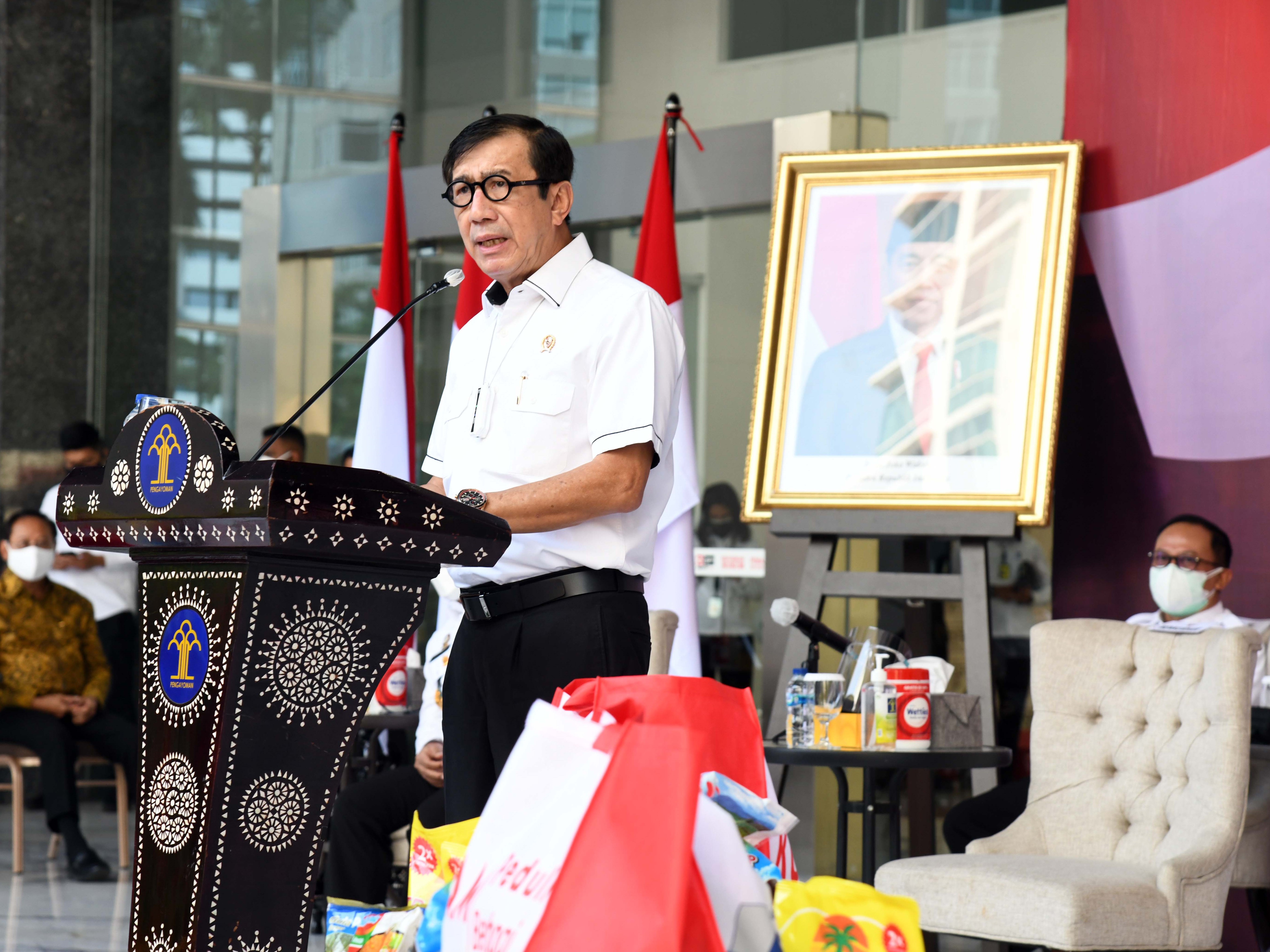 Menteri Hukum dan Hak Asasi Manusia Yasonna Hamonangan Laoly.