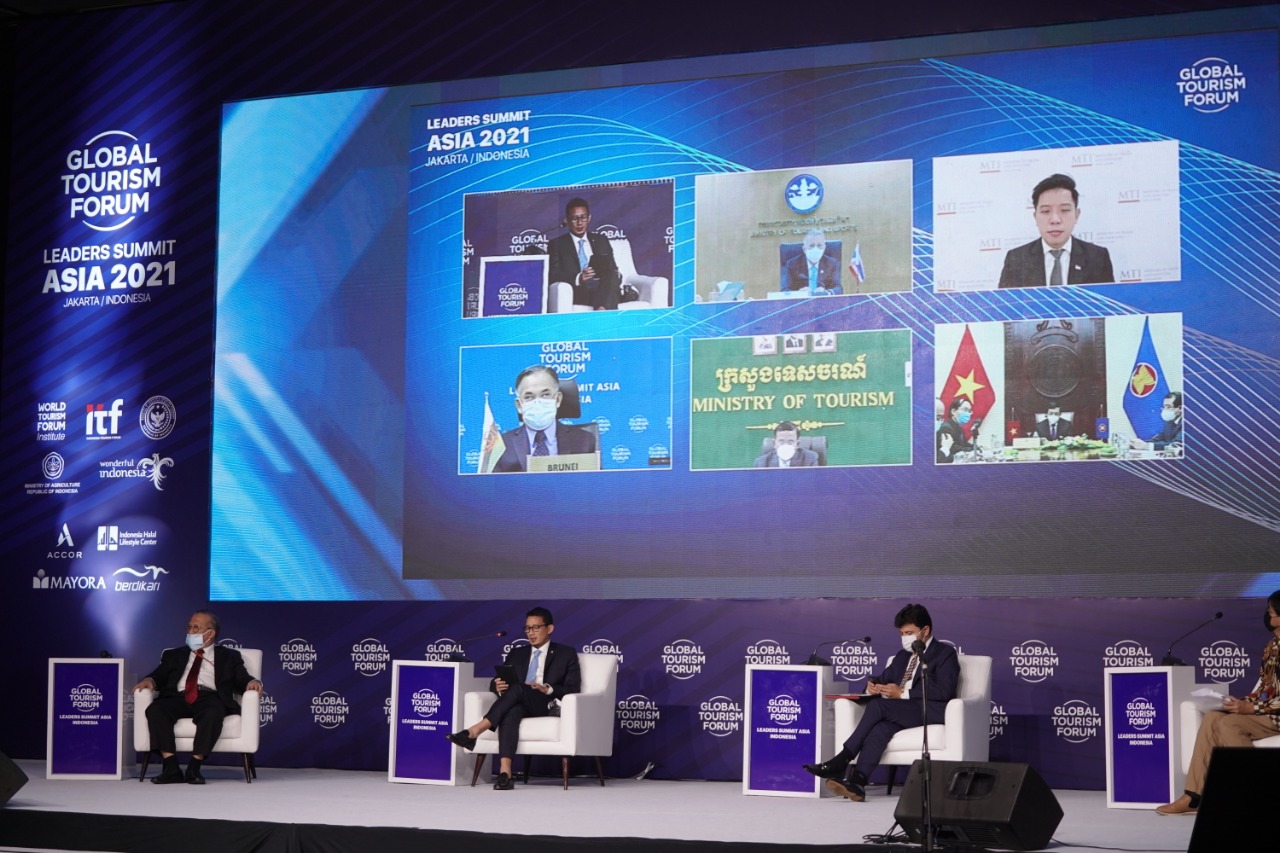  Global Tourism Forum (GTF), Kamis (16/9) menghadirkan sejumlah pemangku kepentingan dunia.