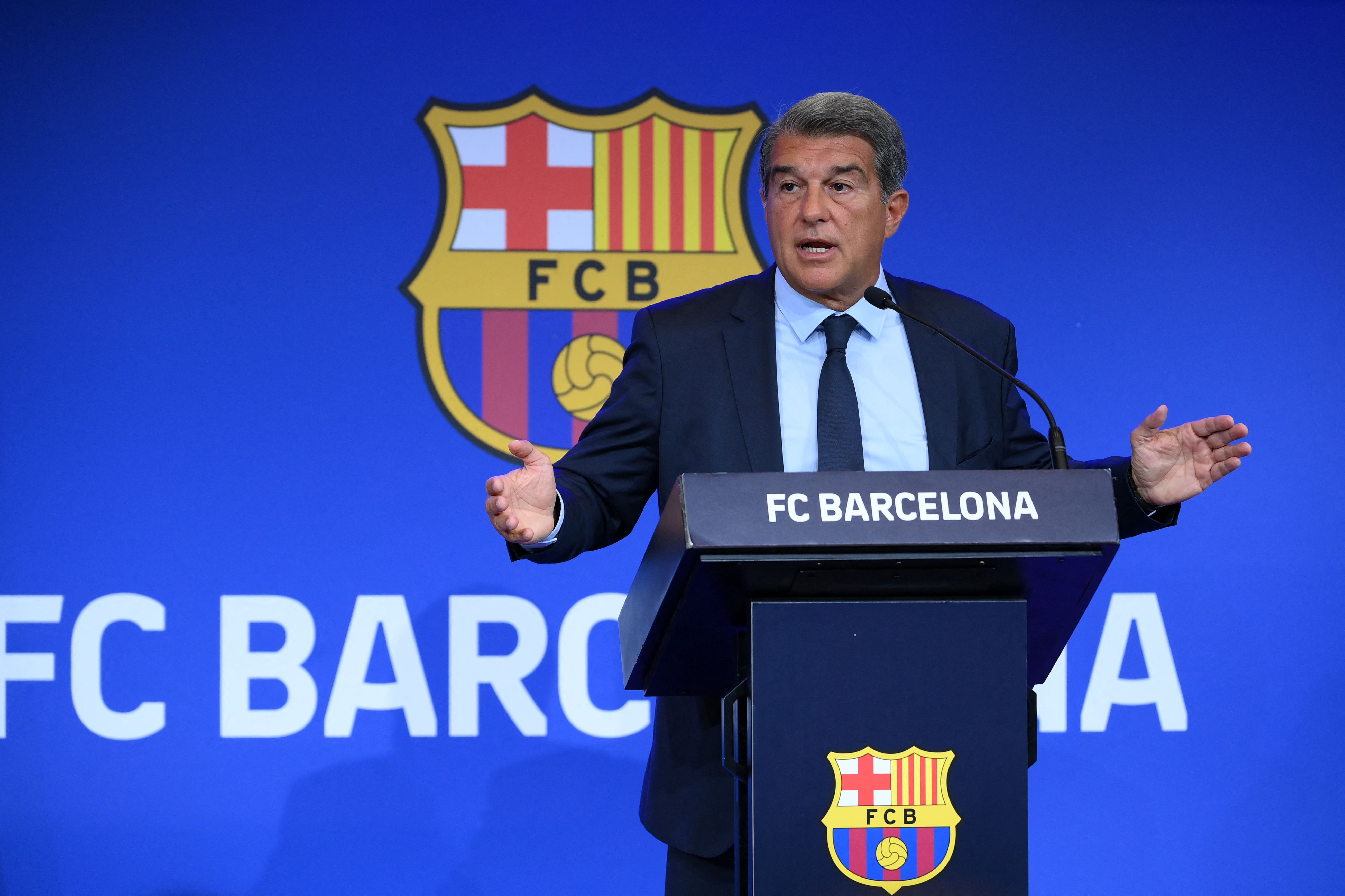 Presiden Barcelona Joan Laporta