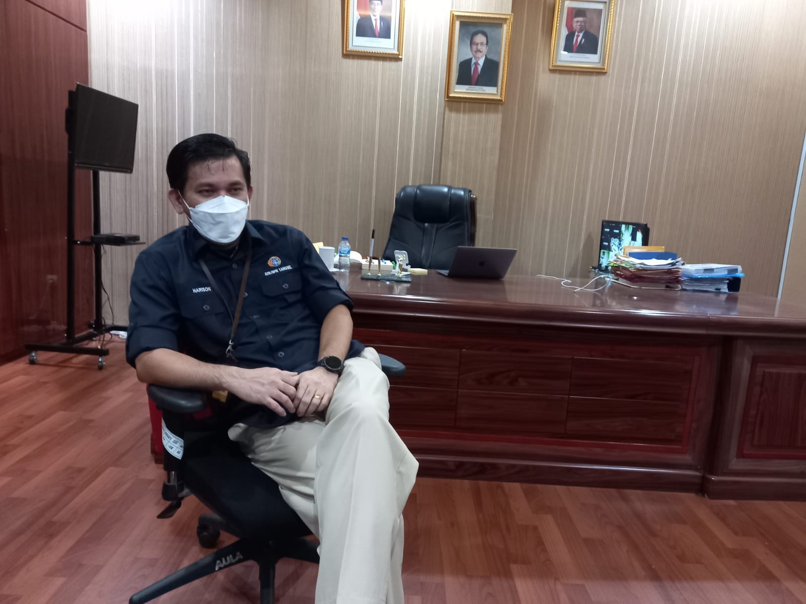 Kepala Kantor ATR/BPN Kota Tangsel Harison Mocodompis.