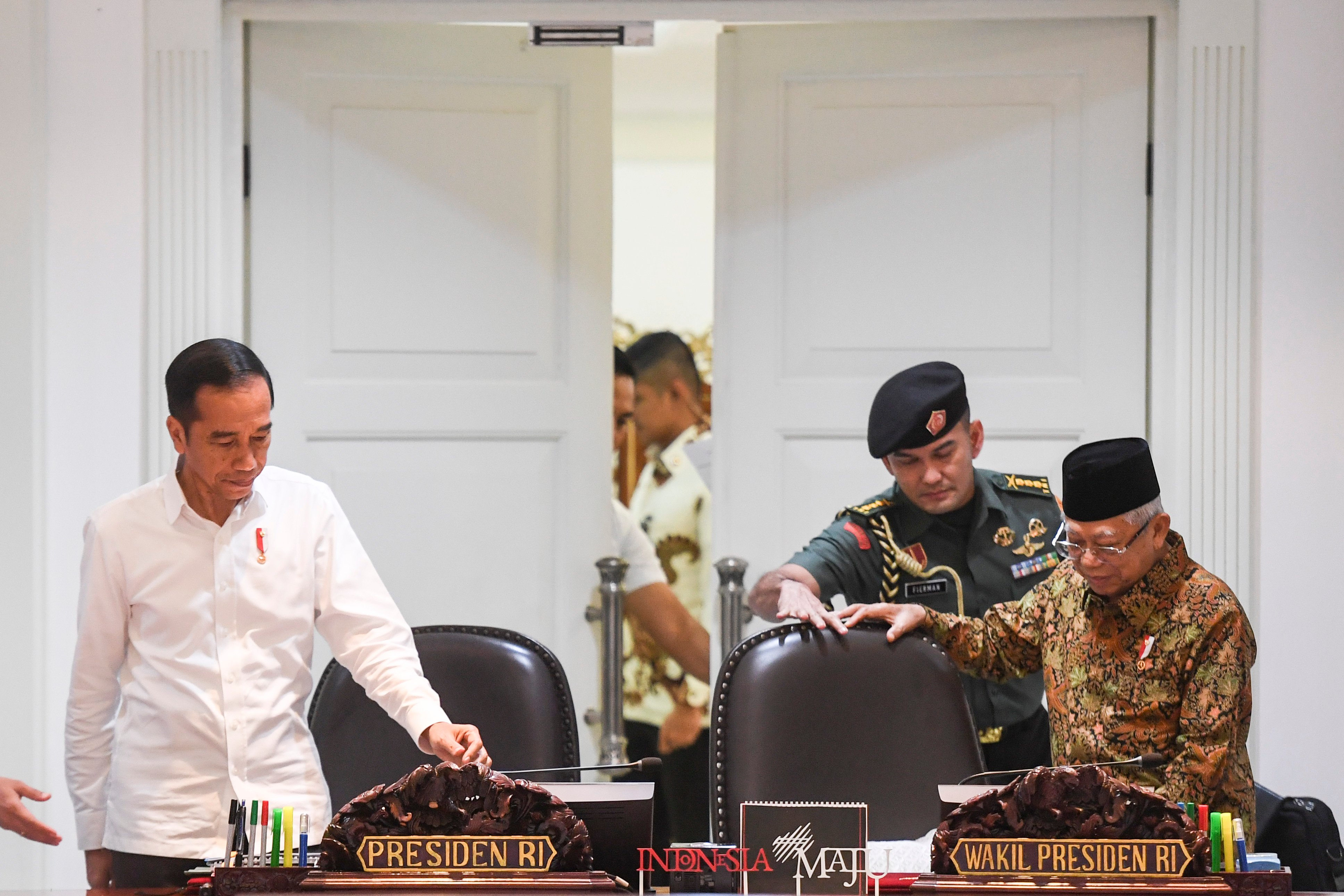Presiden Joko Widodo dan Wakil Presiden Ma'ruf Amin