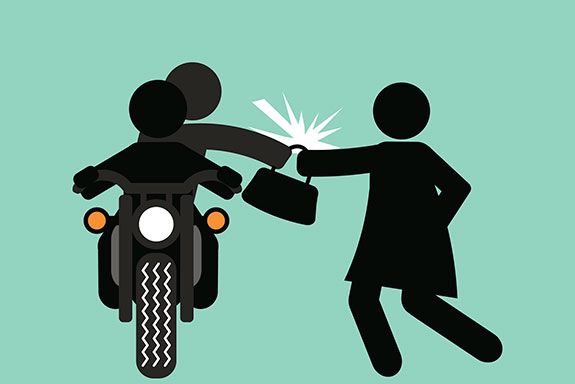 Ilustrasi aksi penjambretan.