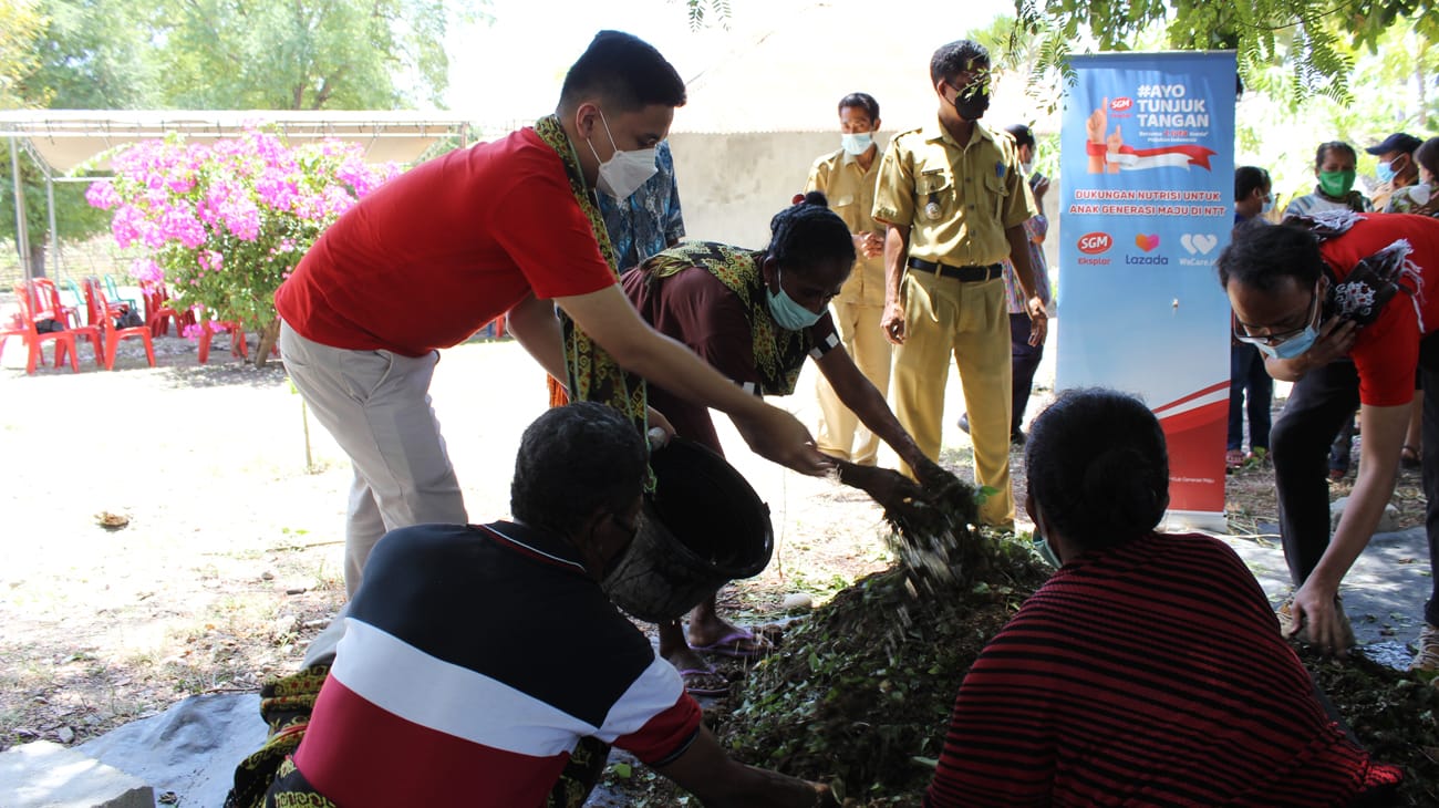 Anak-anak di Lima Desa, Timor Tengah Selatan, NTT Dapat Bantuan Nutrisi