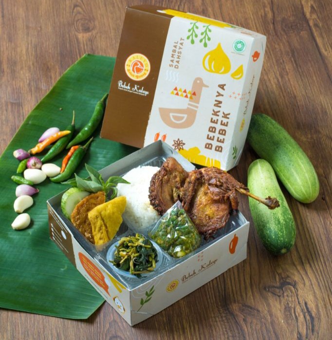 Ilustrasi layanan pesan-antar Bebek Kaleyo