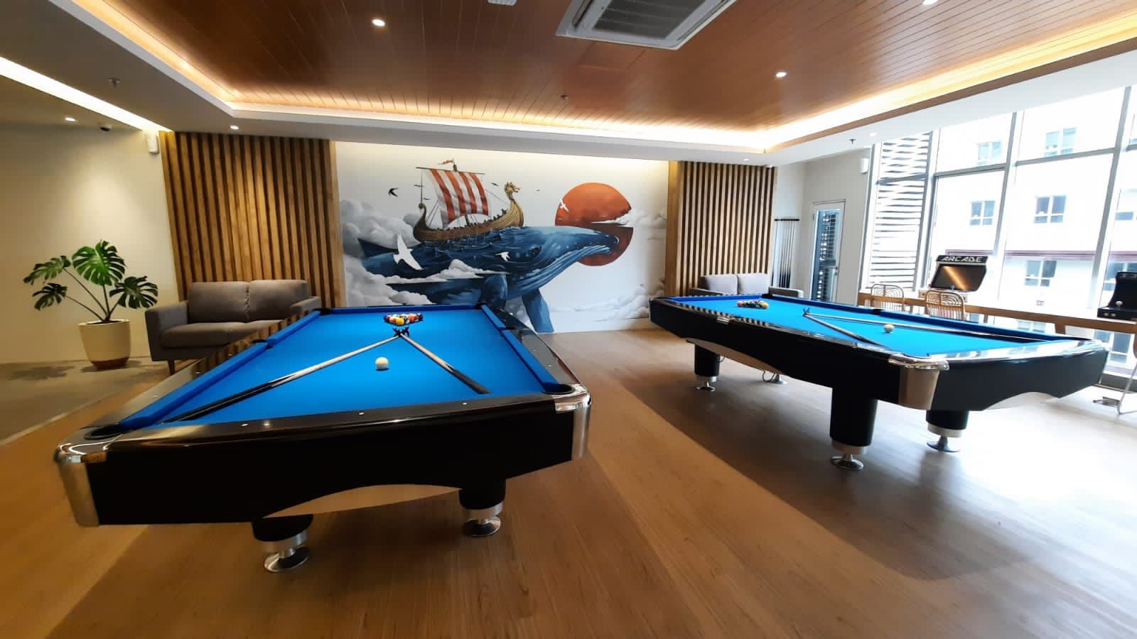 Fasilitas leisure room Skandinavia Apartment