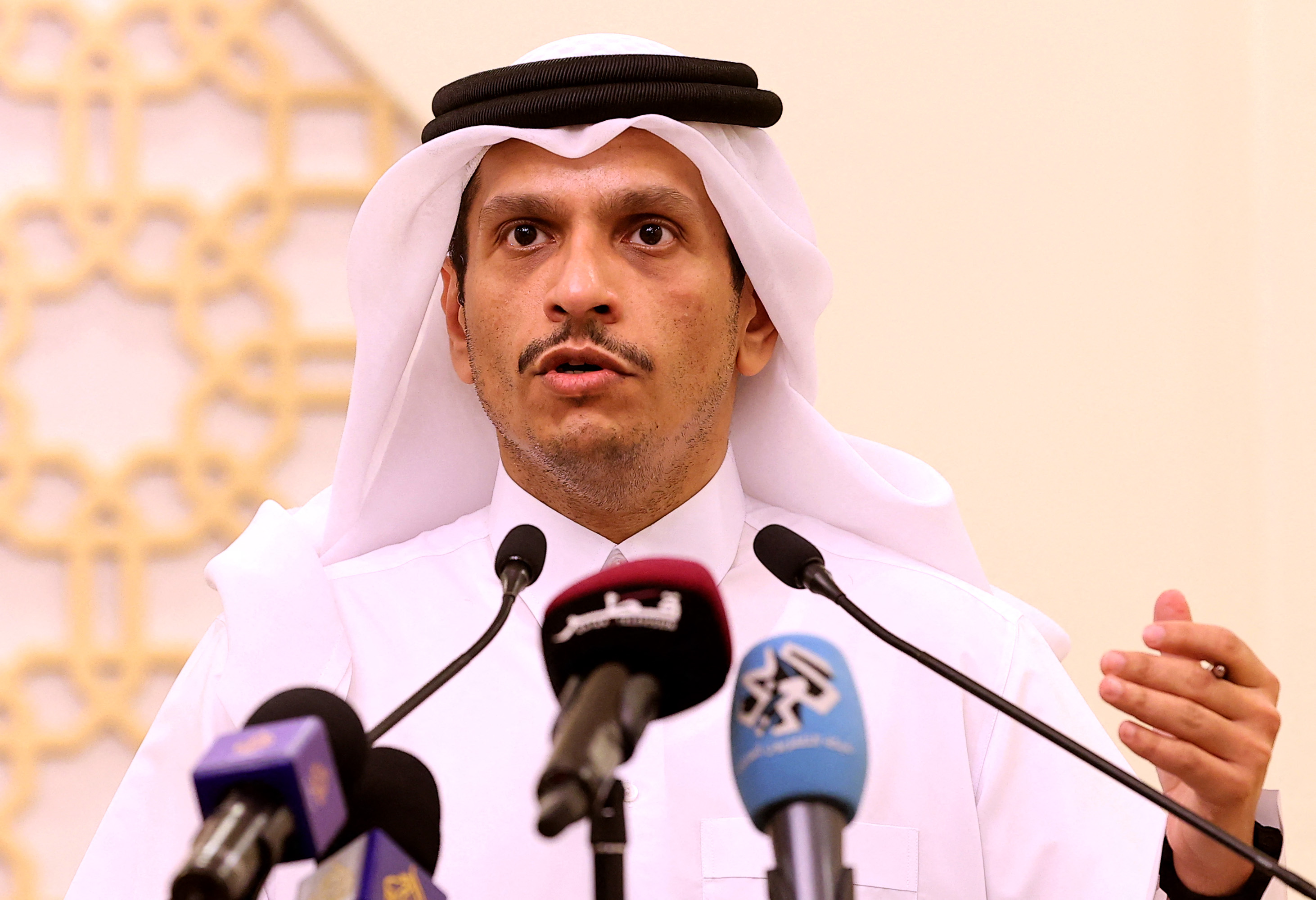 Menteri Luar Negeri Qatar Sheikh Mohammed bin Abdulrahman al-Thani 