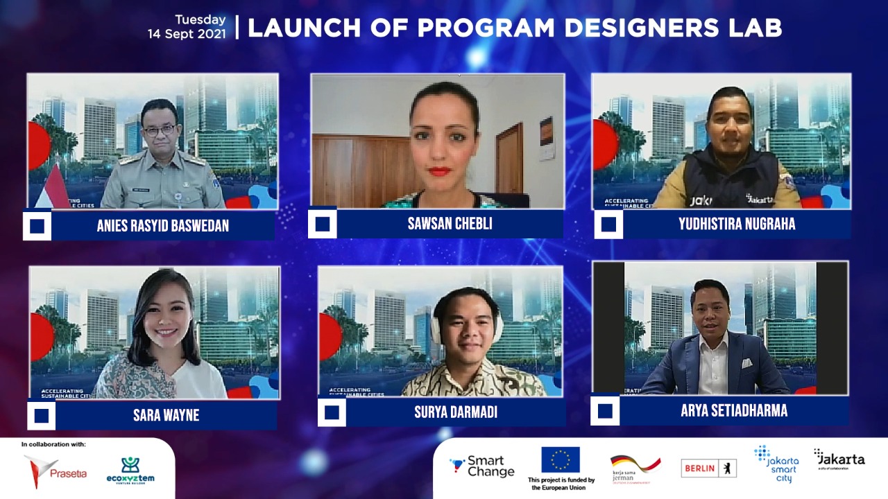 Acara Peluncuran Program Designers Lab yang dilaksanakan secara virtual.