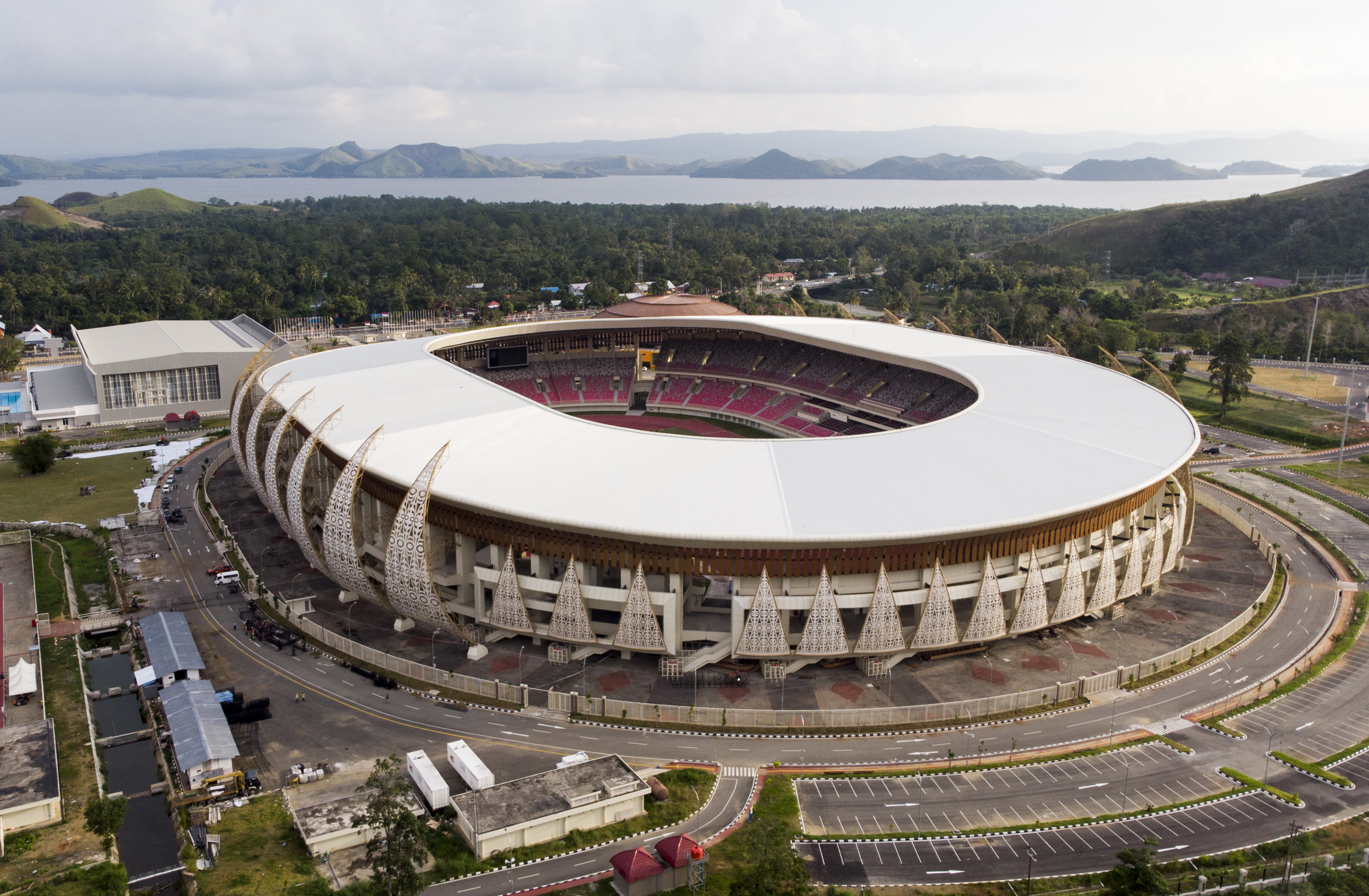 Staidon Lukas Enembe di Jayapura, Papua, yang akan jadi salah satu arena PON XX Papua