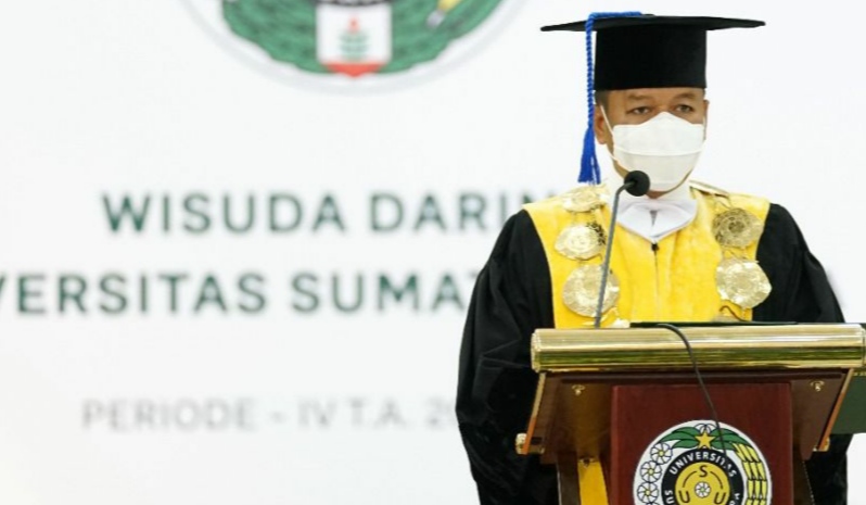 Rektor Universitas Sumatra Utara Muryanto Amin