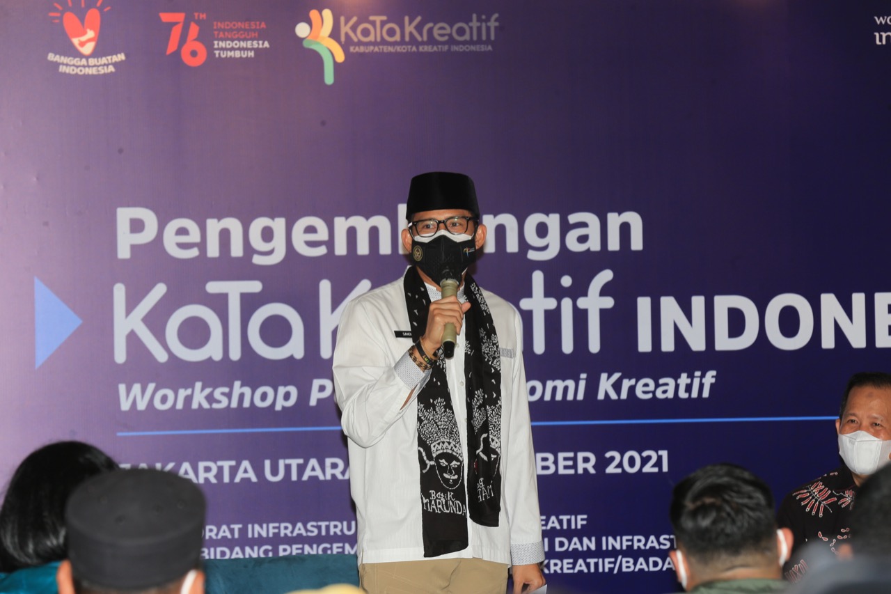 Menteri Pariwisata dan Ekonomi Kreatif (Menparekraf) Sandiaga Salahuddin Uno.