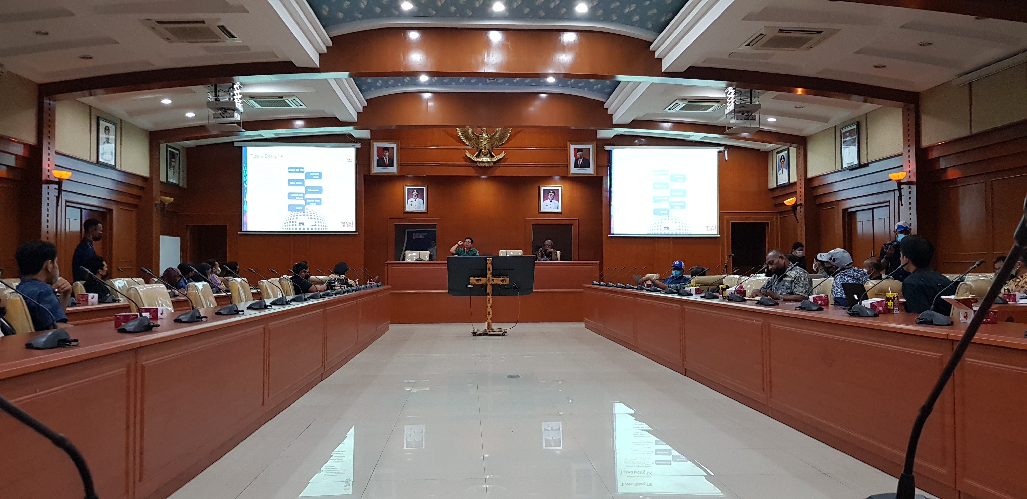 Bimbingan teknis untuk SDM media center dilakukan di Kantor Gubernur Papua