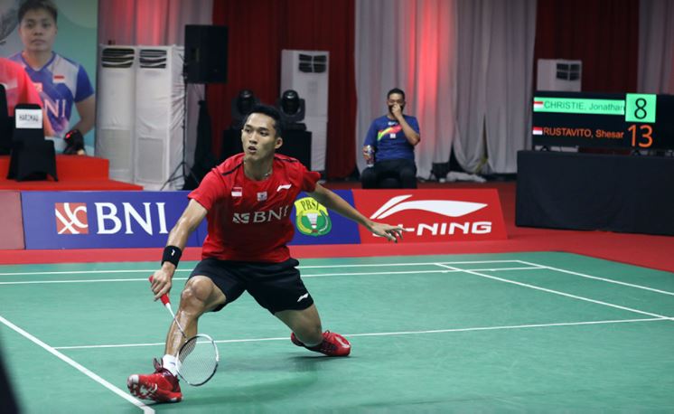 Tunggal putra Indonesia Jonatan Christie