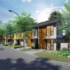 Maket pengembangan Cendana Parc oleh Lippo Karawaci