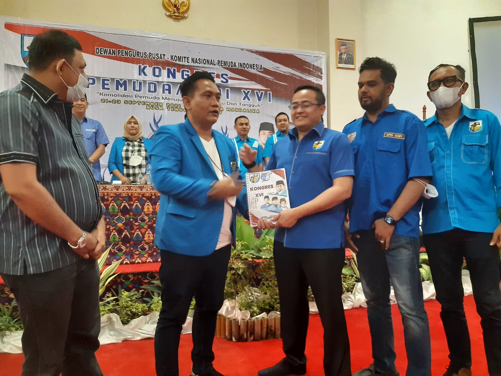 Kongres XVI KNPI di Lombok Nusa Tenggara Timur.