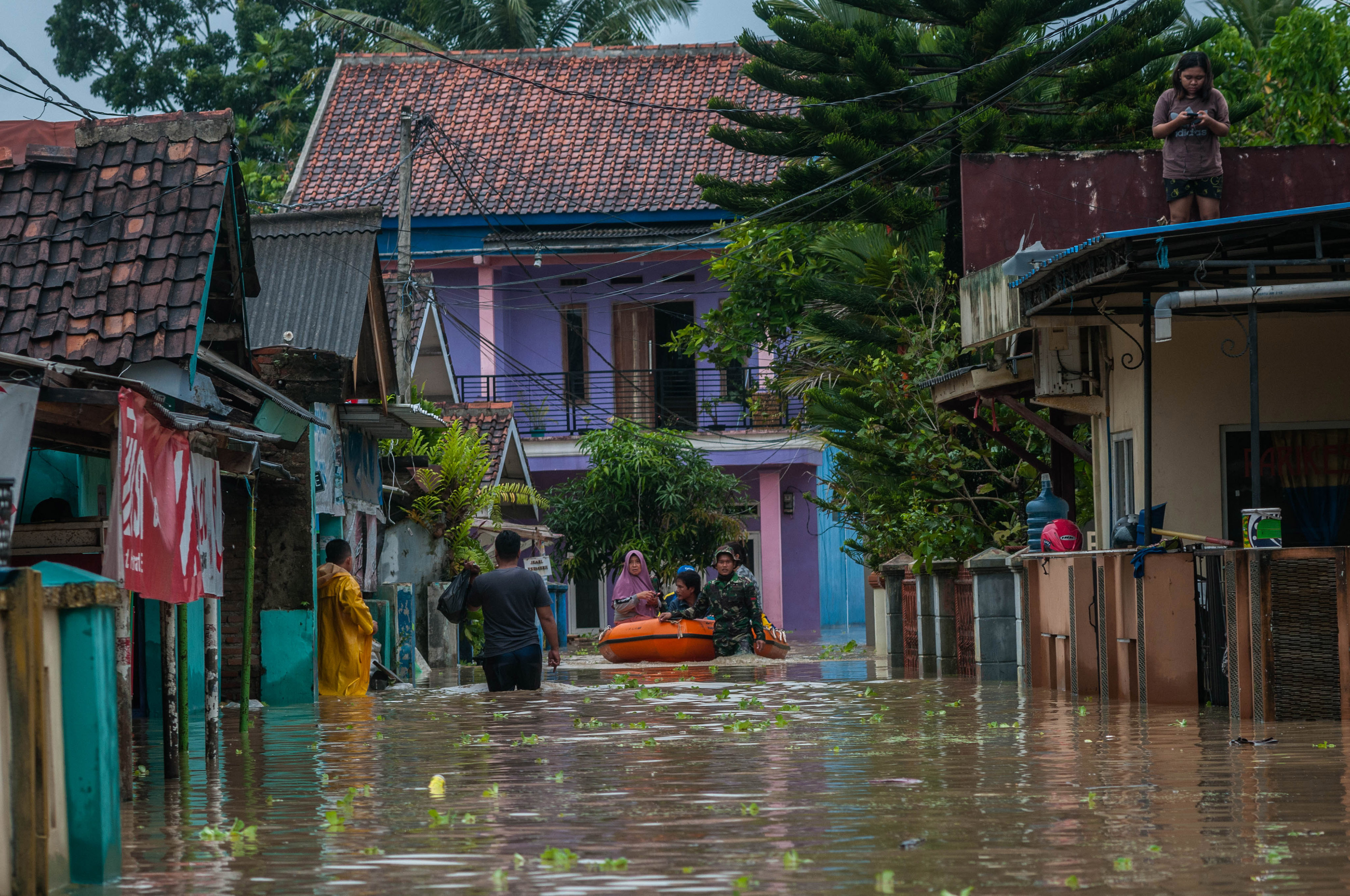 Banjir di Rangkasbitung, Kabupaten Lebak, Banten