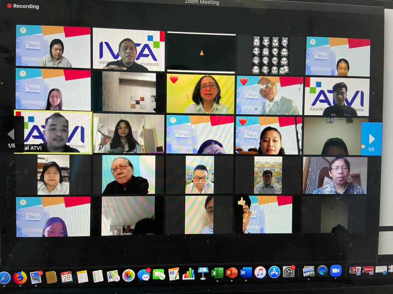 Webinar tentang Era 4.0 yang digelar Akademi Televisi Indonesia (ATVI) dan SMA Tunas Bangsa. 