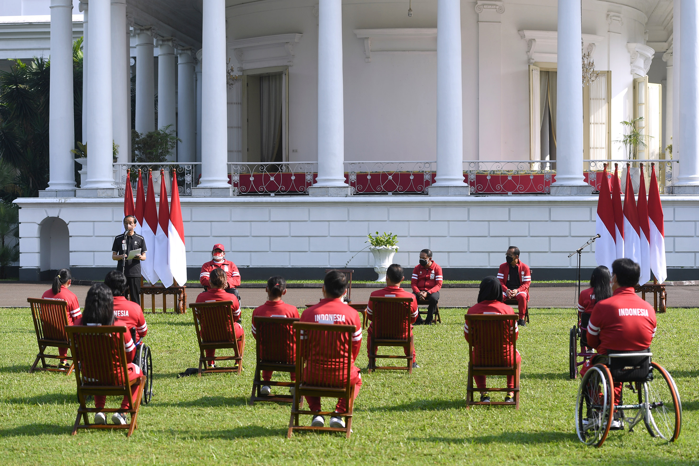 Presiden menyampaikan apresiasi dan penghargaan bagi atlet yang telah berjuang pada perhelatan Paralimpiade Tokyo 2020.