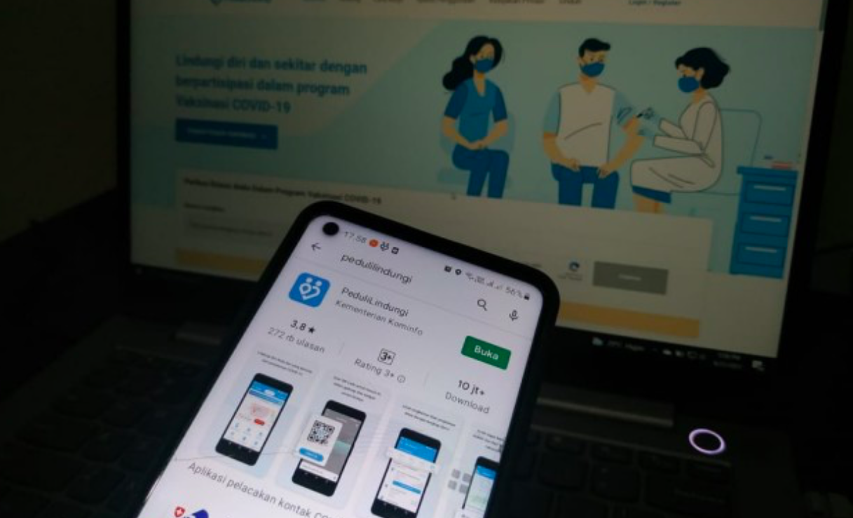 Aplikasi PeduliLindungi.