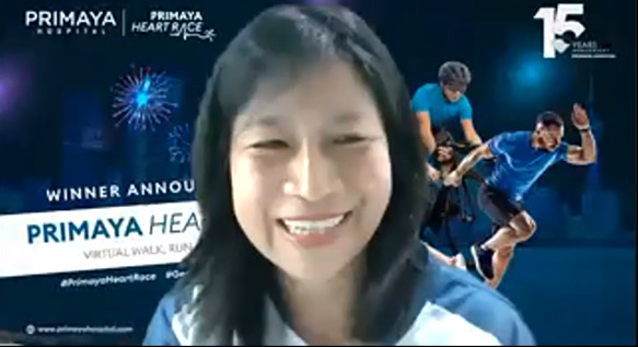 Leona A. Karnali,CEO Primaya Hospital, saat konferensi pers secara daring.