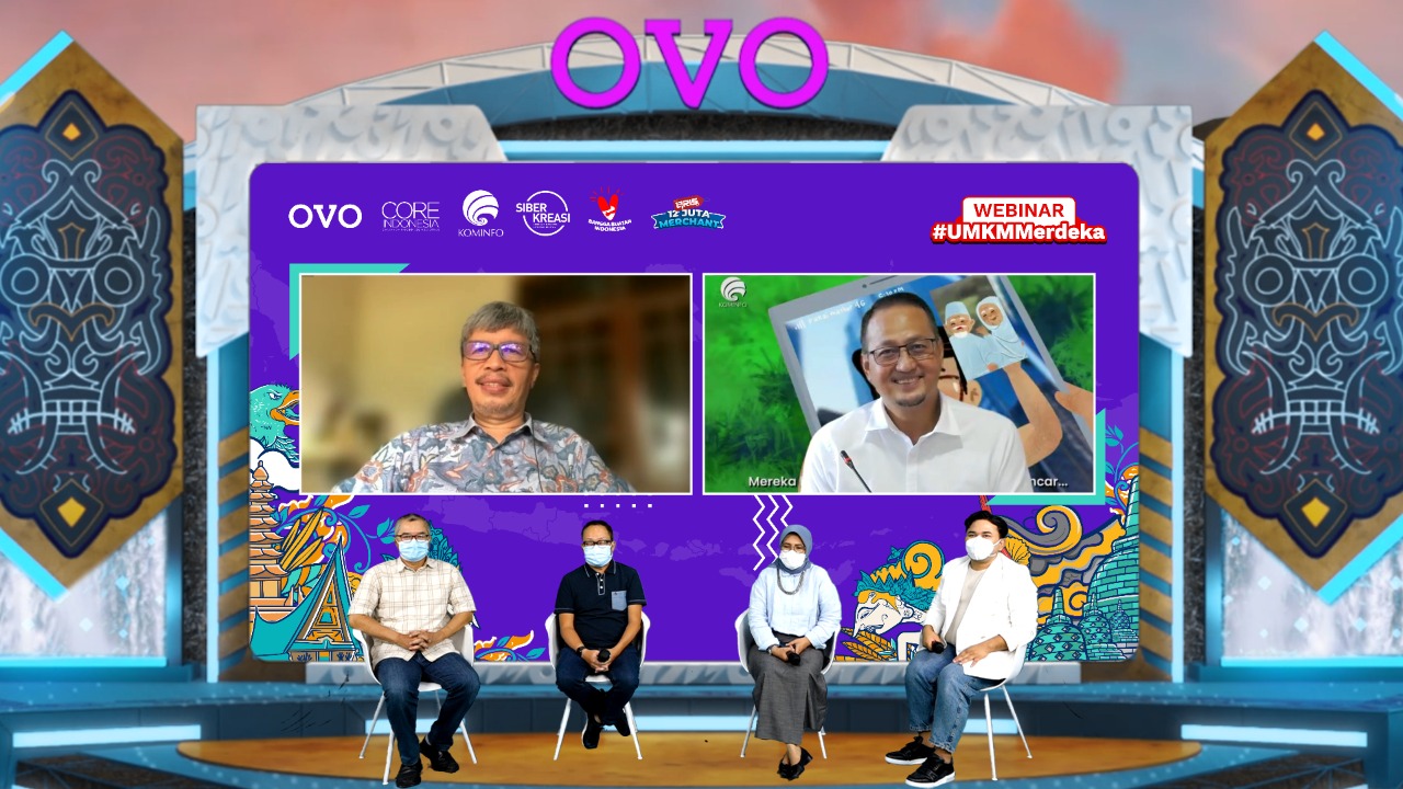 Diskusi virtuald an diseminasi hasil survei CORE mengenai uang elektronik