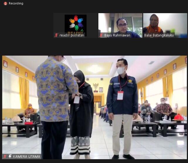  Pelatihan Kewirausahaan bagi DPM/DPA dengan aplikasi Zoom dari AOR BBPP Binuang, Kalsel, pada 14-16 September 2021. 