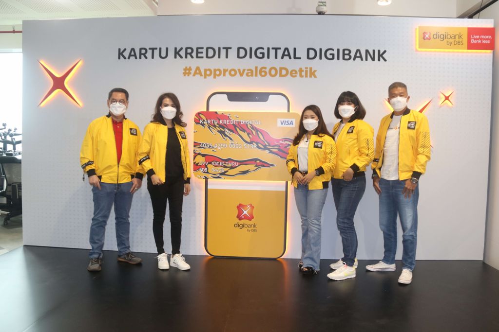 Acara peluncuran Kartu Kredit Digital digibank oleh Bank DBS Indonesia. 