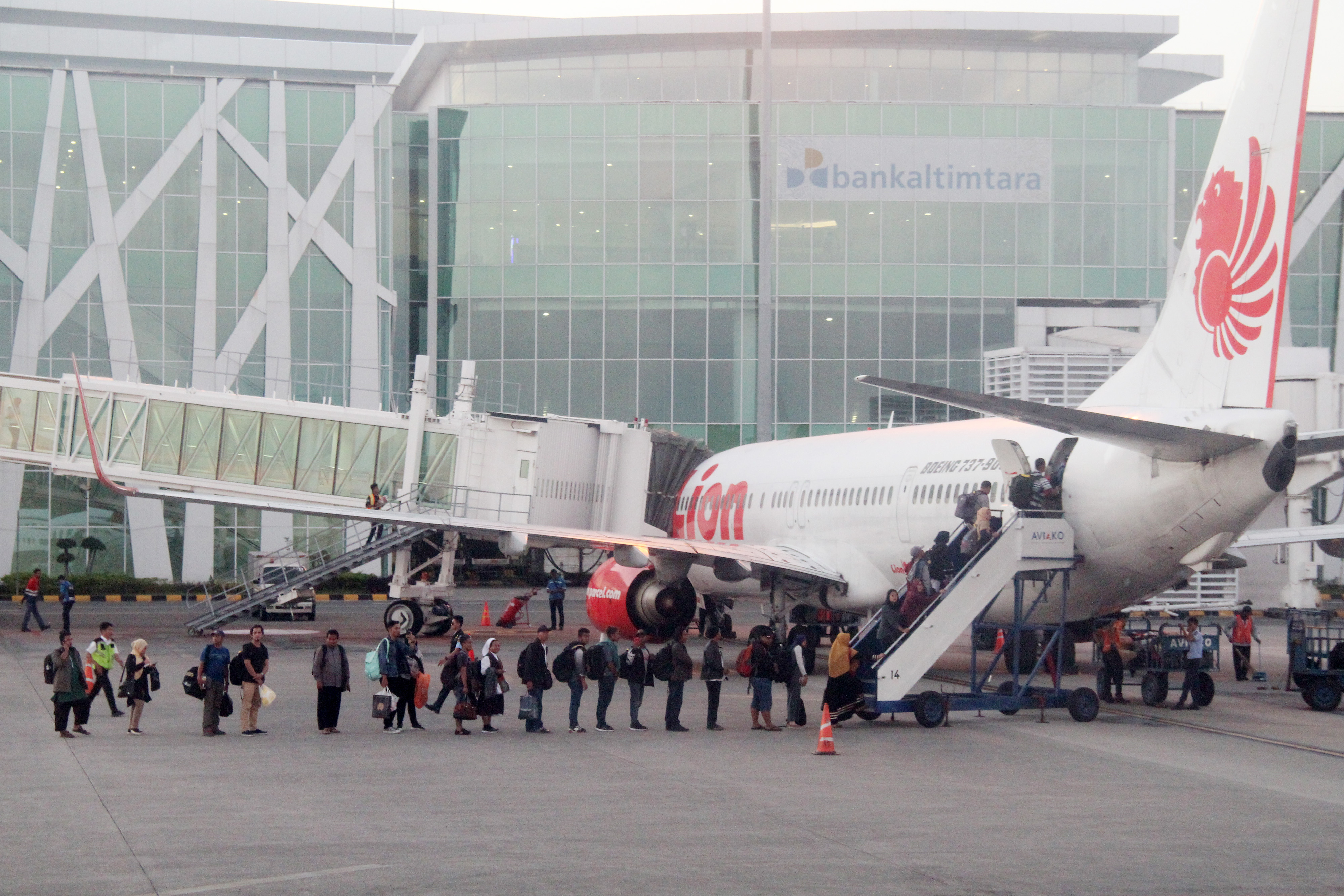 Bandara Internasional Sultan Aji Muhammad Sulaiman Sepinggan di Balikpapan, Kalimantan Timur.