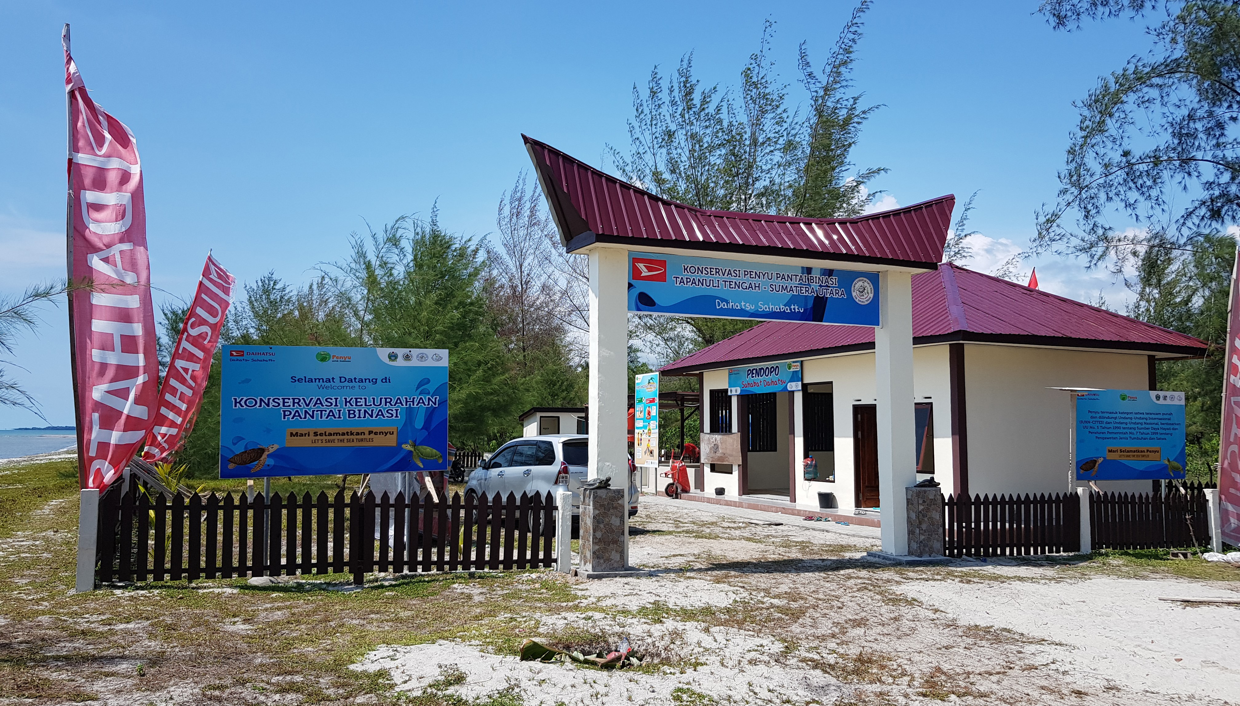 Salah satu Konservasi Penyu Daihatsu di Pantai Binasi, Sibolga, Sumatra Utara