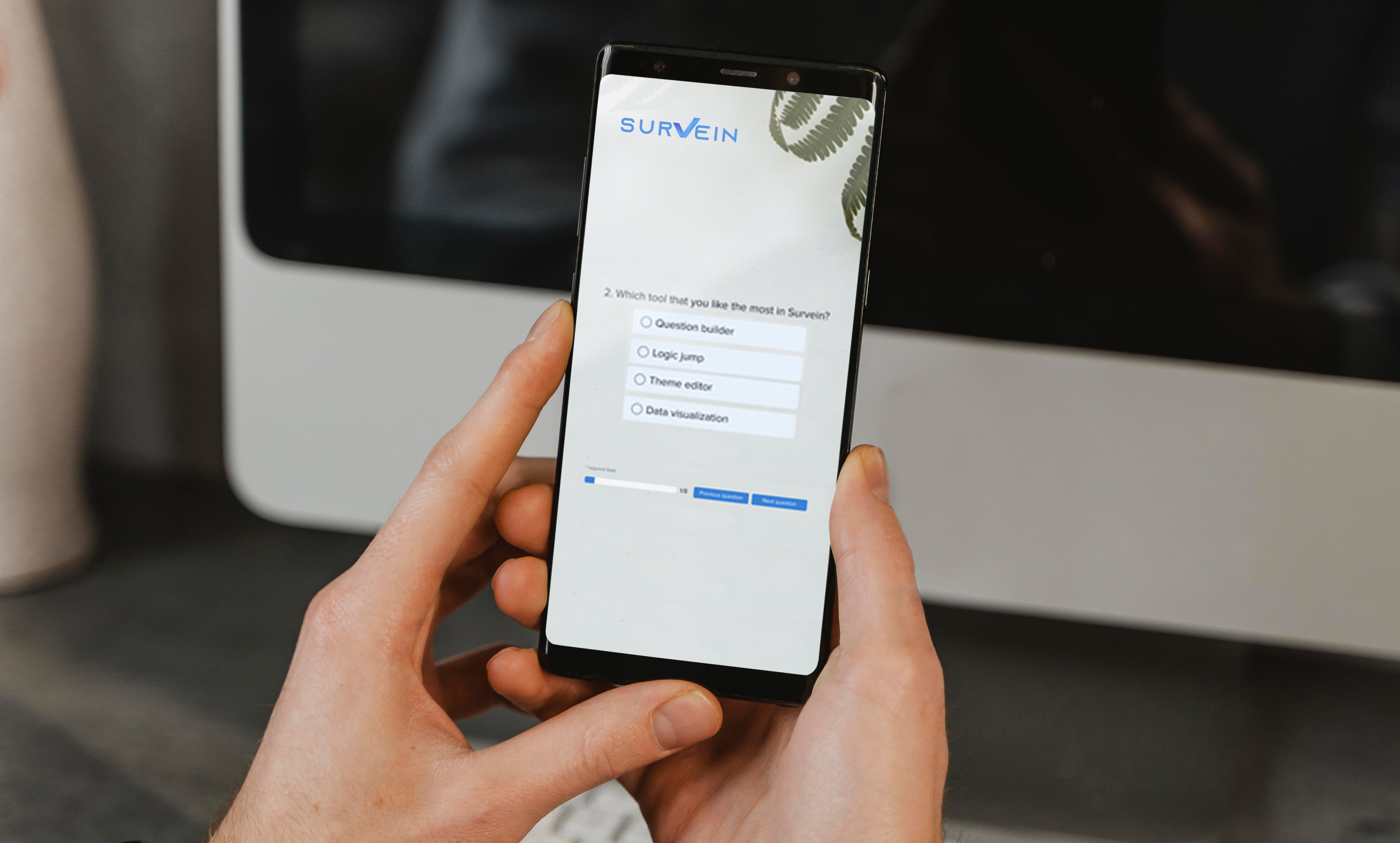 Ilustrasi penggunaan platform Survein