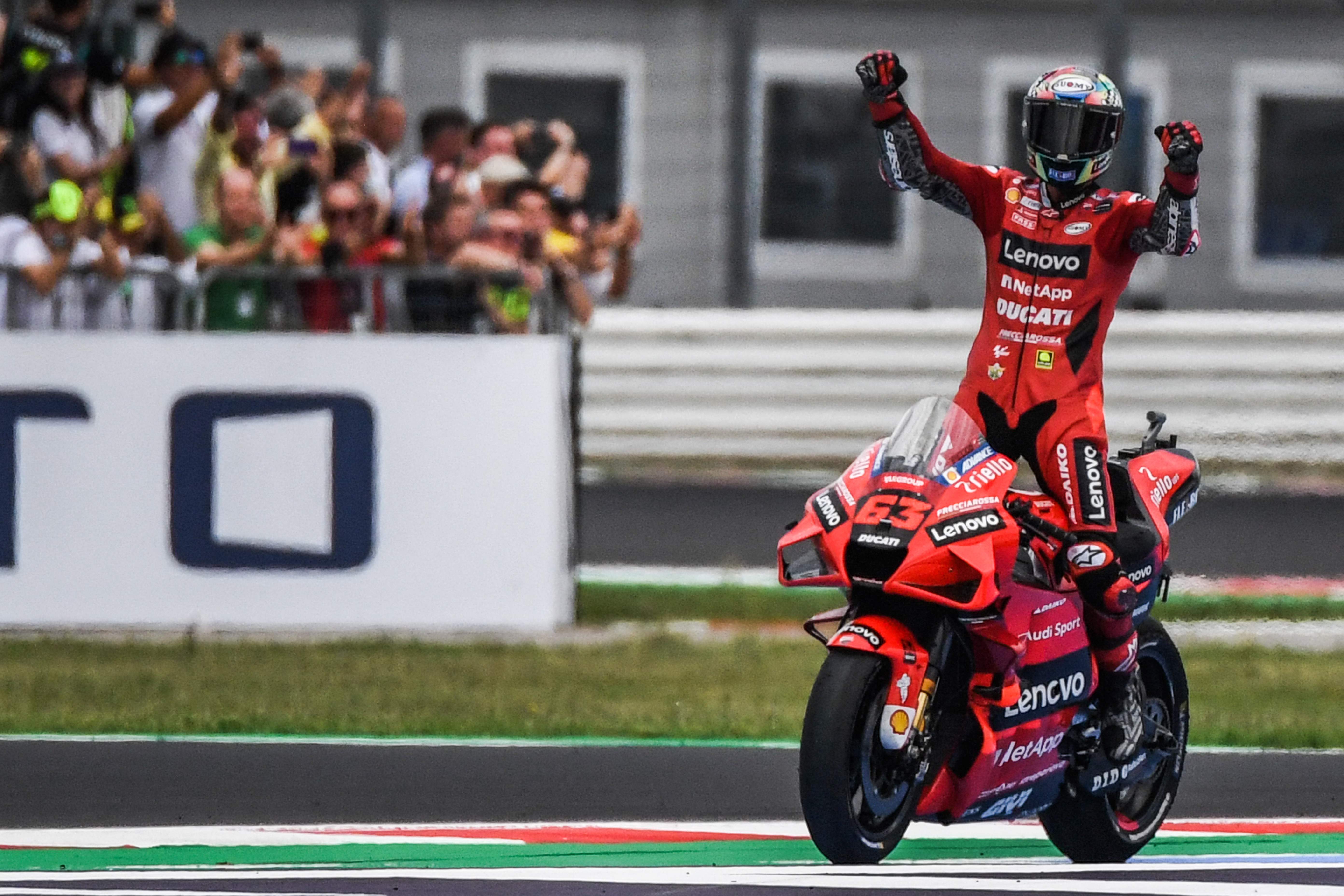 Pembalap Ducati Francesco Bagnaia