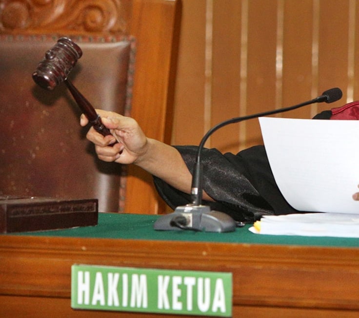 Ilustrasi putusan majelis hakim
