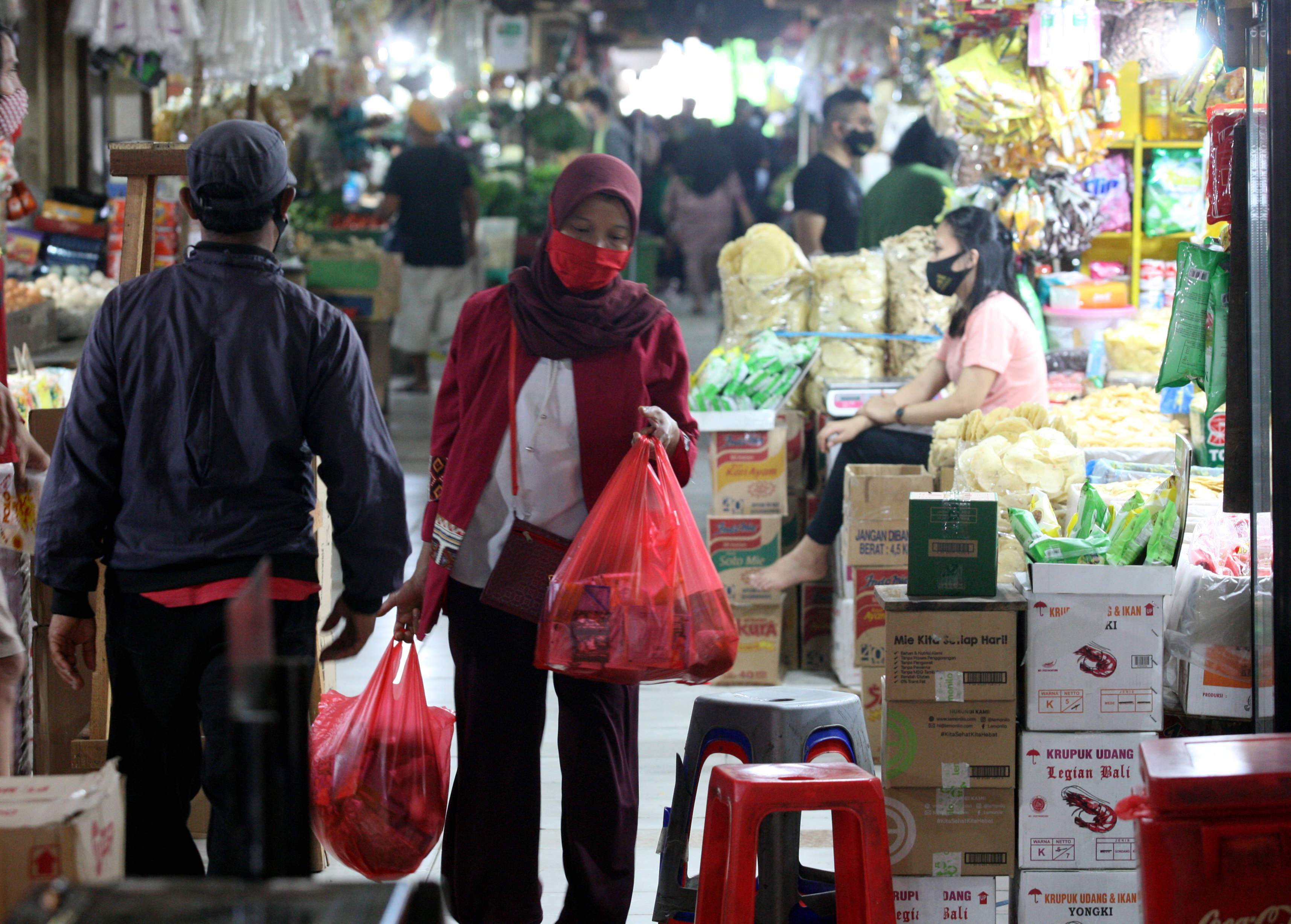 Suasana di Pasar Cijantung, Jaktim, beberapa waktu lalu.
