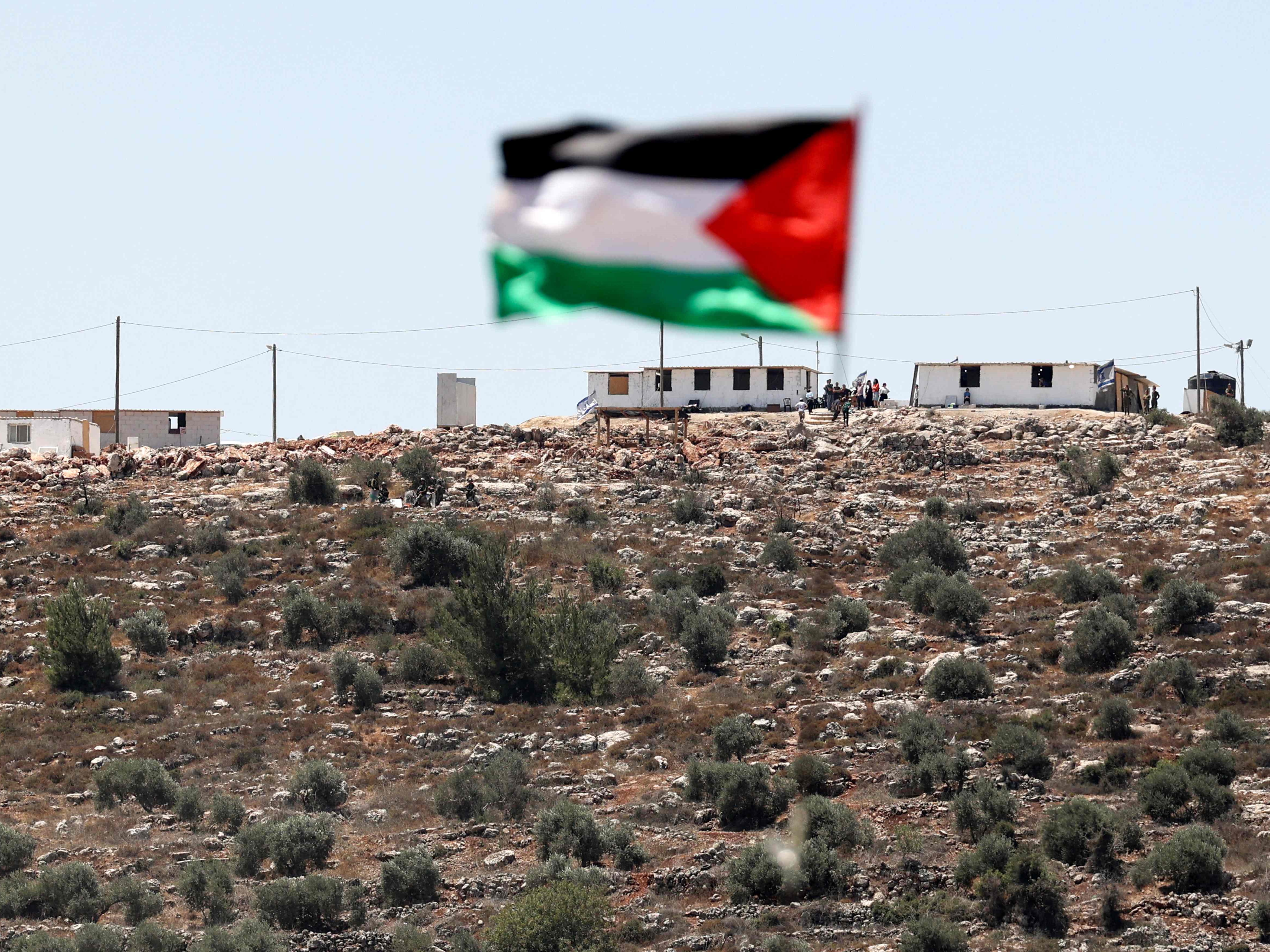 Bendera Palestina.
