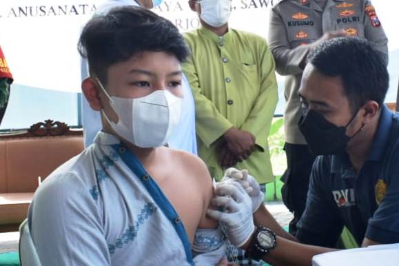 Ilustrasi vaksin pelajar