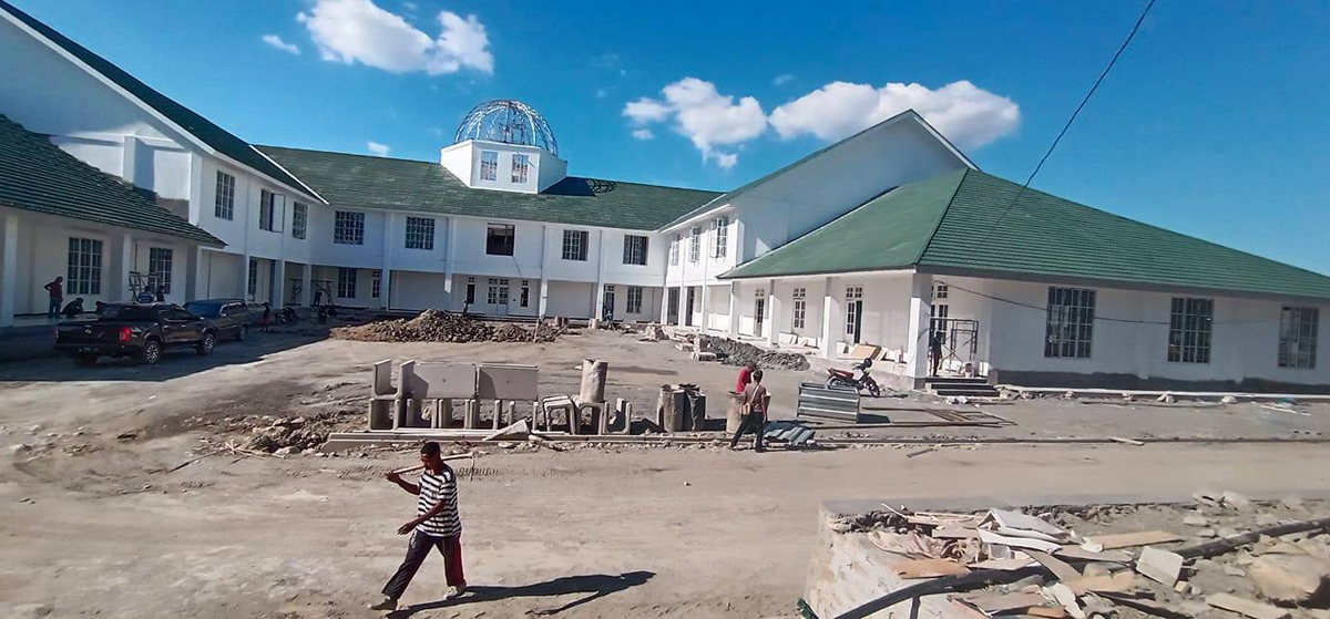 Pembangunan Politeknik Unhan di Desa Fatuketi, Kecamatan Kakuluk Mesak, Kabupaten Belu, NTT selesai tahun ini.