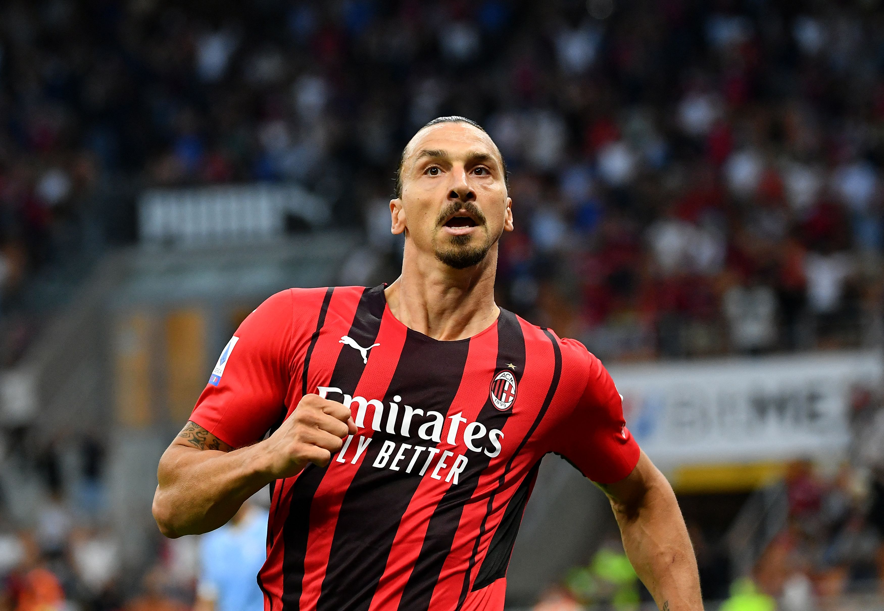 Penyerang AC Milan Zlatan Ibrahimovic