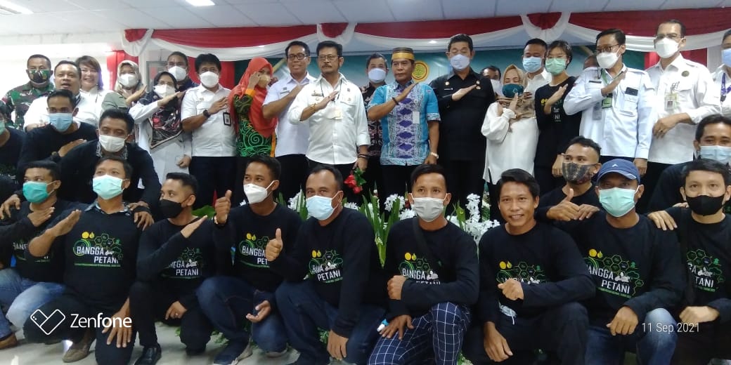 Mentan Syahrul Yasin Limpo mengikuti kegiatan Pelatihan Kewirausahaan bagi Petani Milenial di Bulungan, Kalimantan Utara.