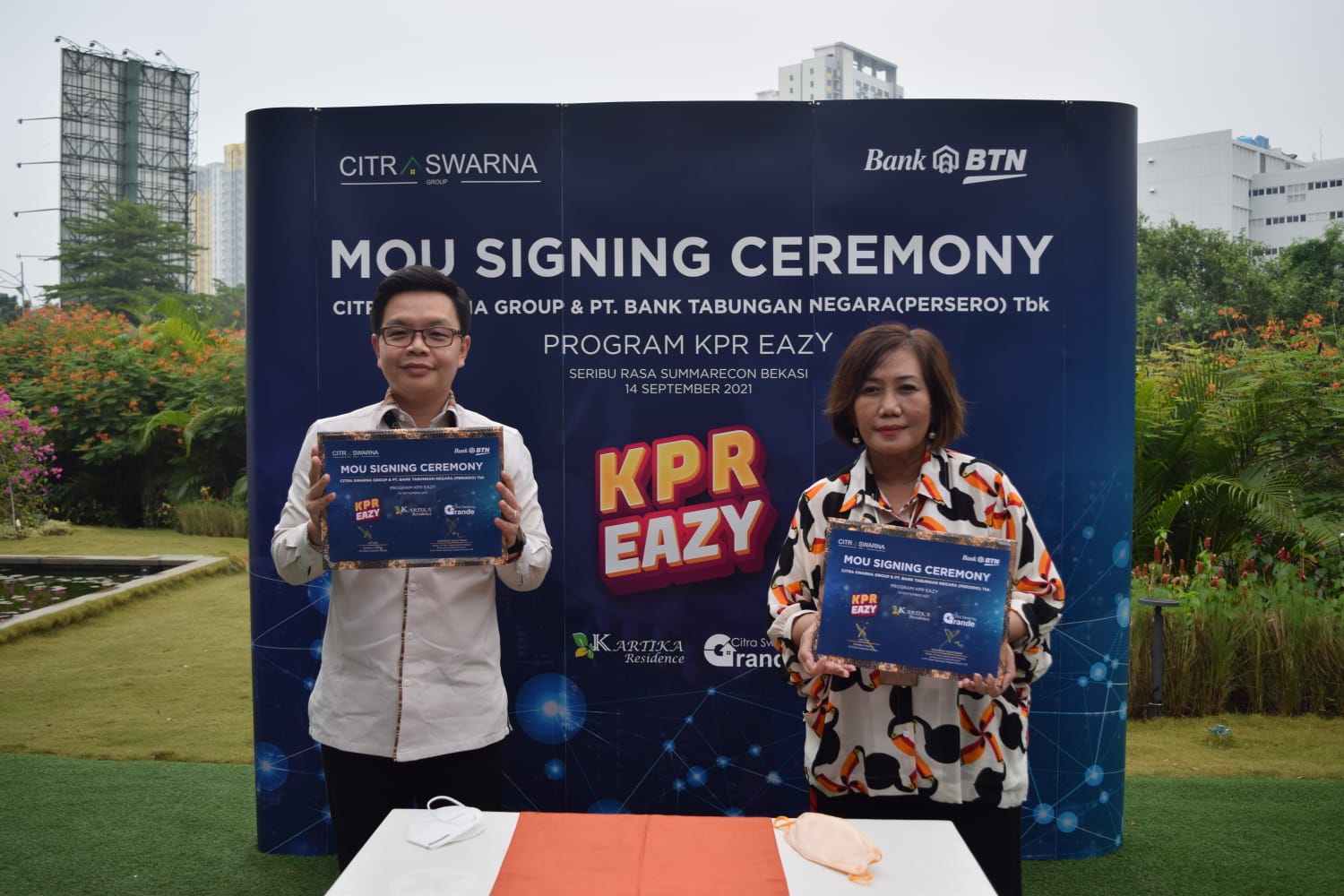 Penandatanganan kerja sama BTN dengan Citra Swarna Group