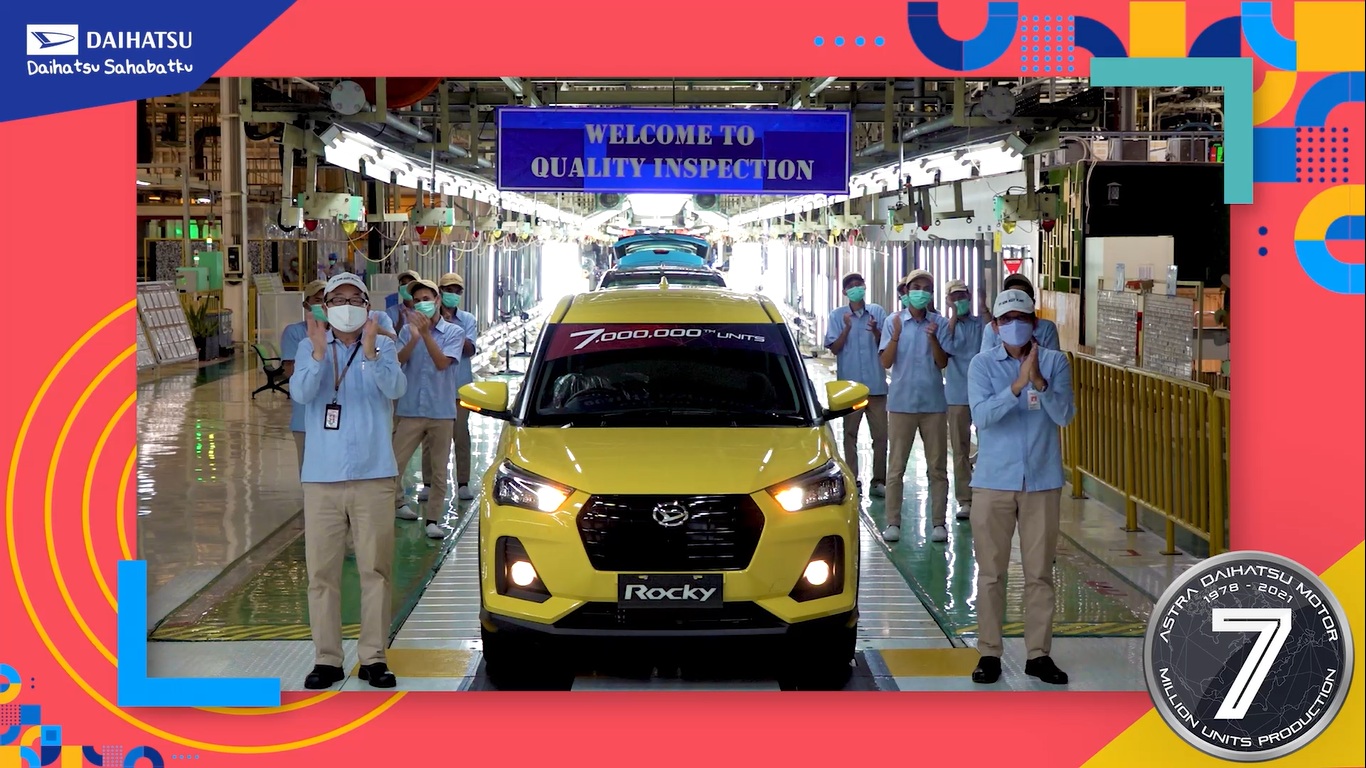 PT Astra Daihatsu Motor (ADM) merayakanprestasi pencapaian Produksi ke-7Juta unit di Indonesia.